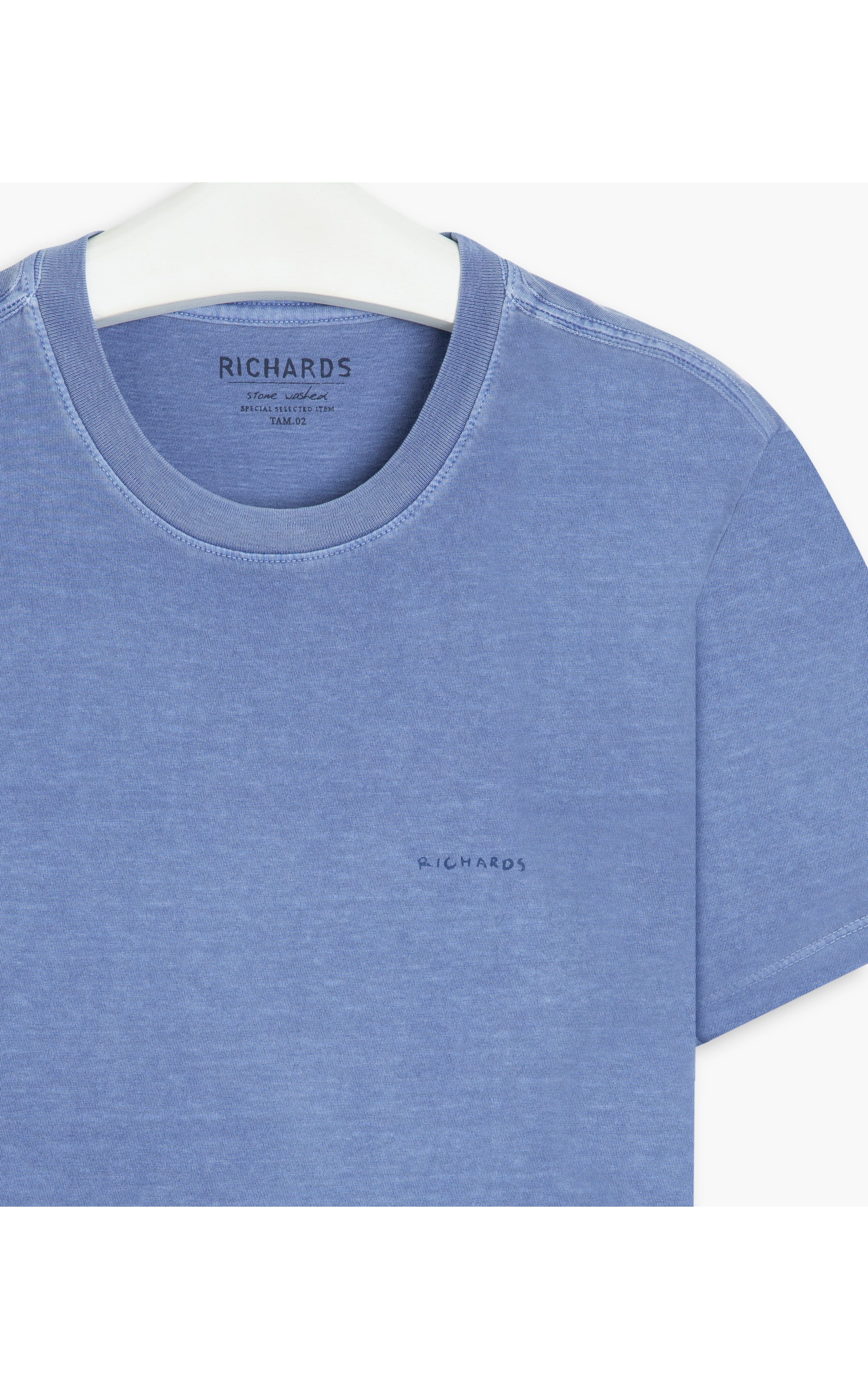 T-Shirt Washed Aquarela Azul Bic