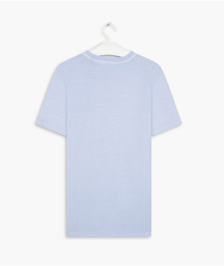 T-Shirt Washed Aquarela Azul Claro