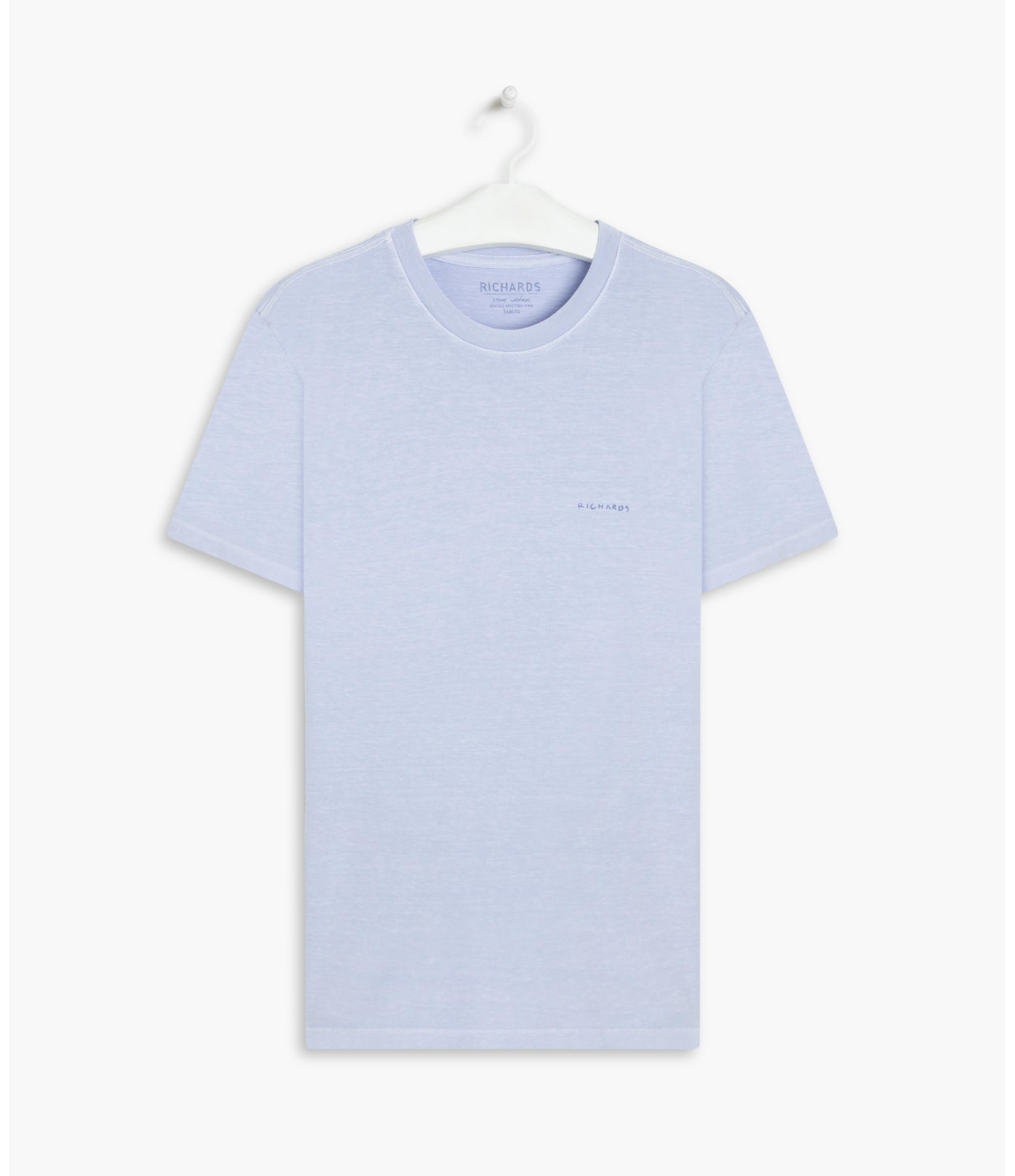 T-Shirt Washed Aquarela Azul Claro