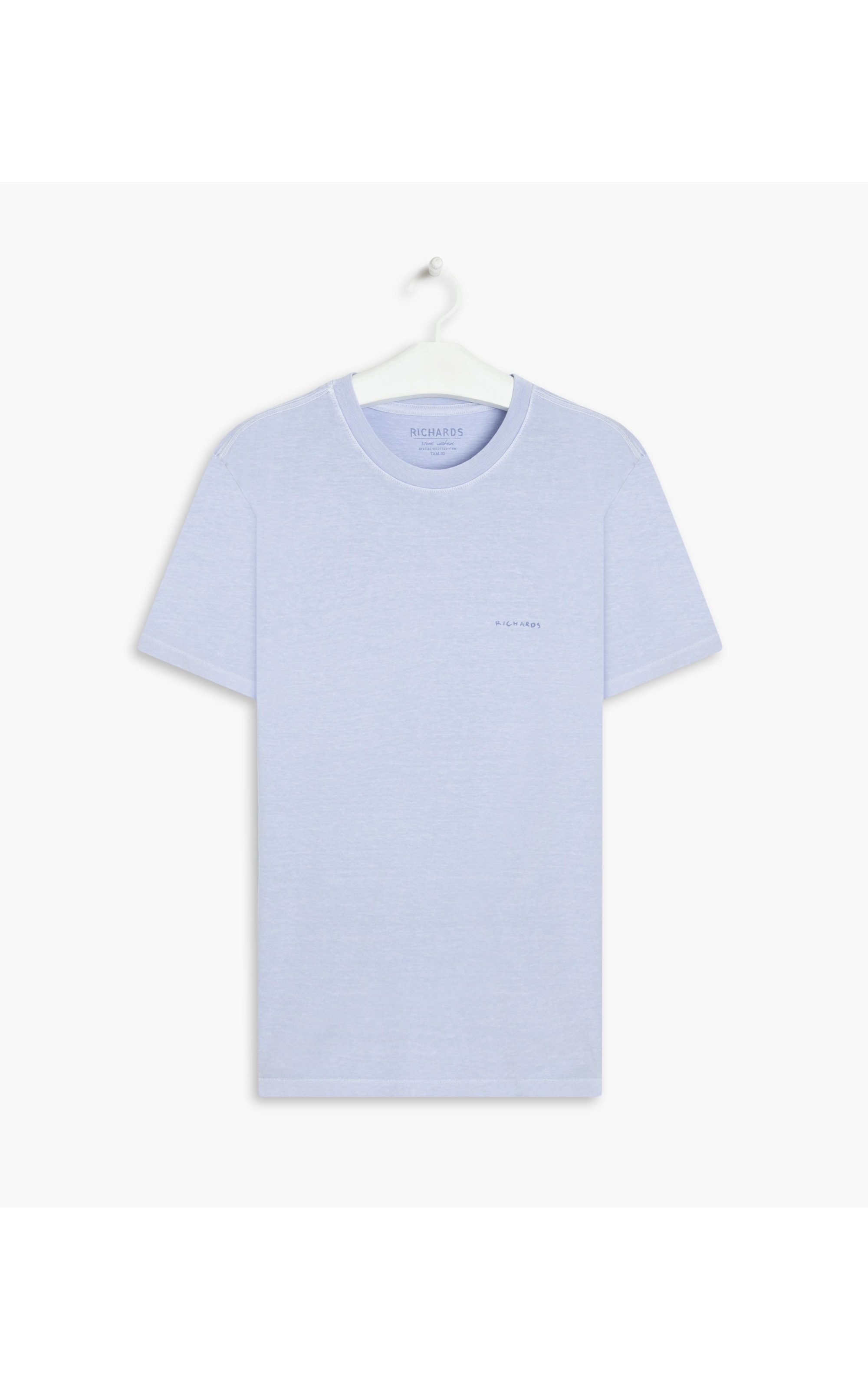T-Shirt Washed Aquarela Azul Claro