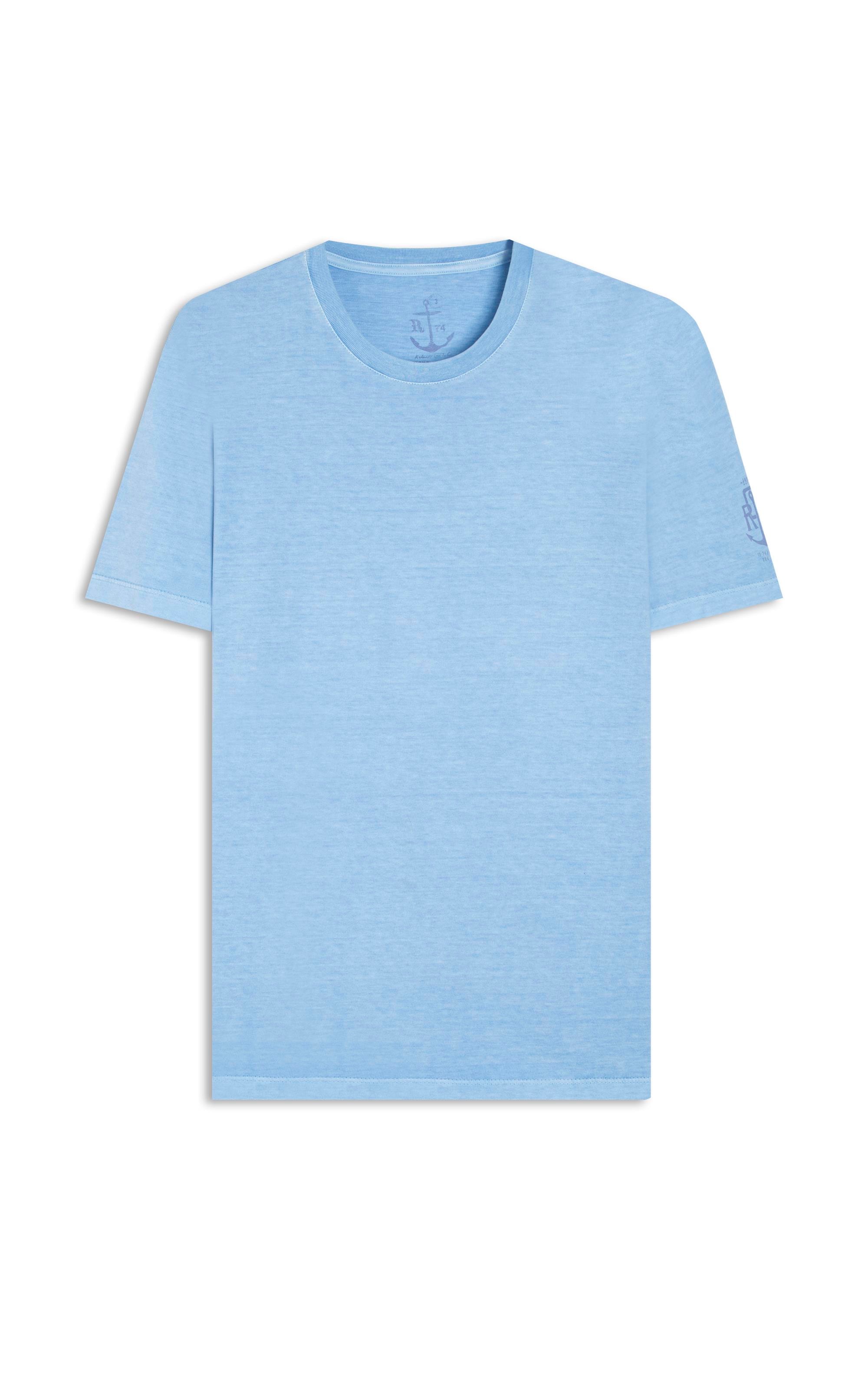 T-Shirt Washed Aquarela Azul Claro