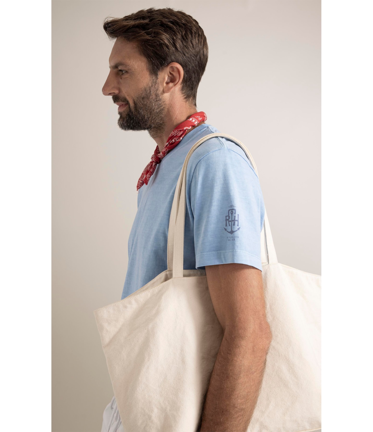 T-Shirt Washed Aquarela Azul Claro