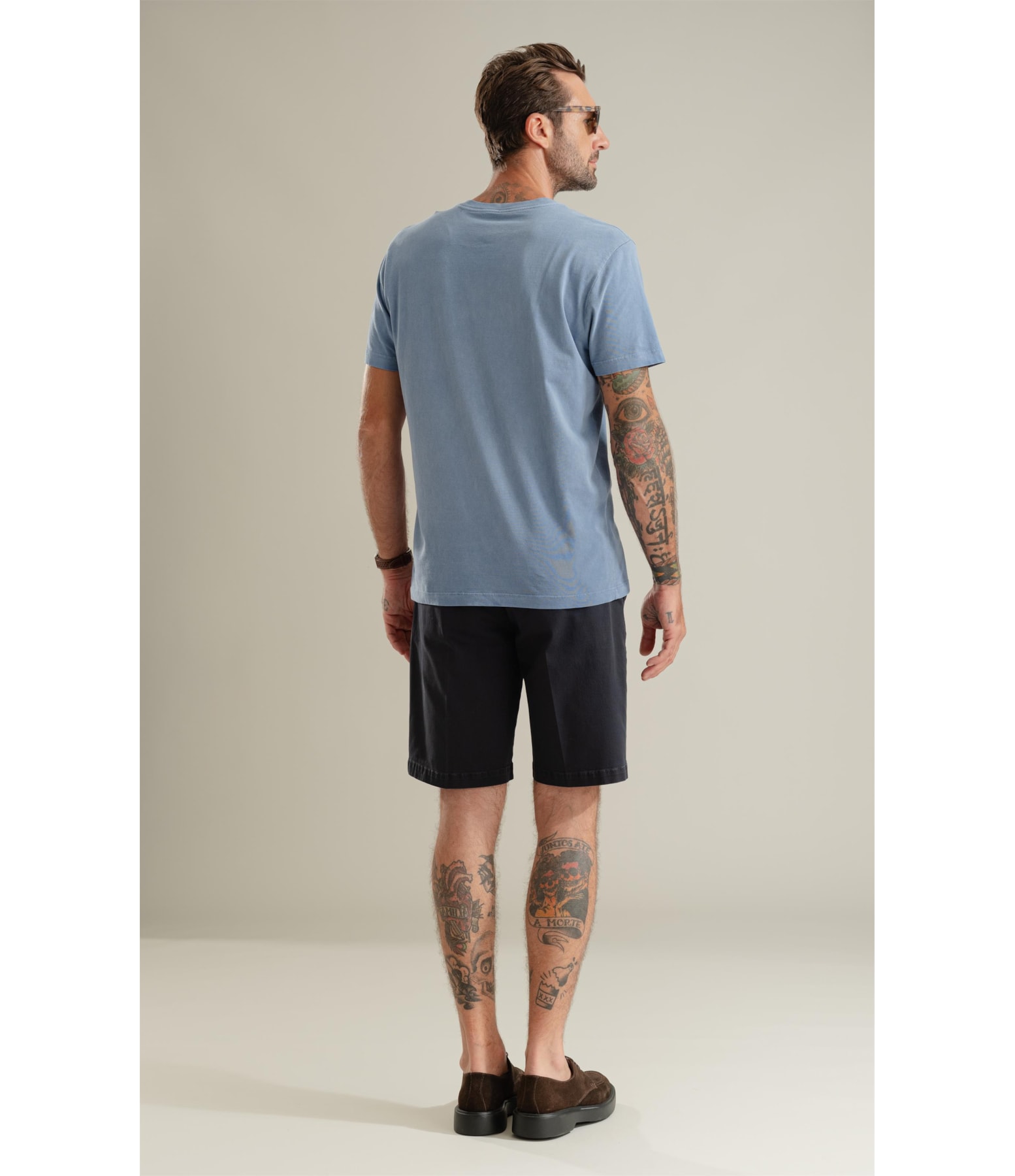 T-Shirt Washed Aquarela Azul Jeans
