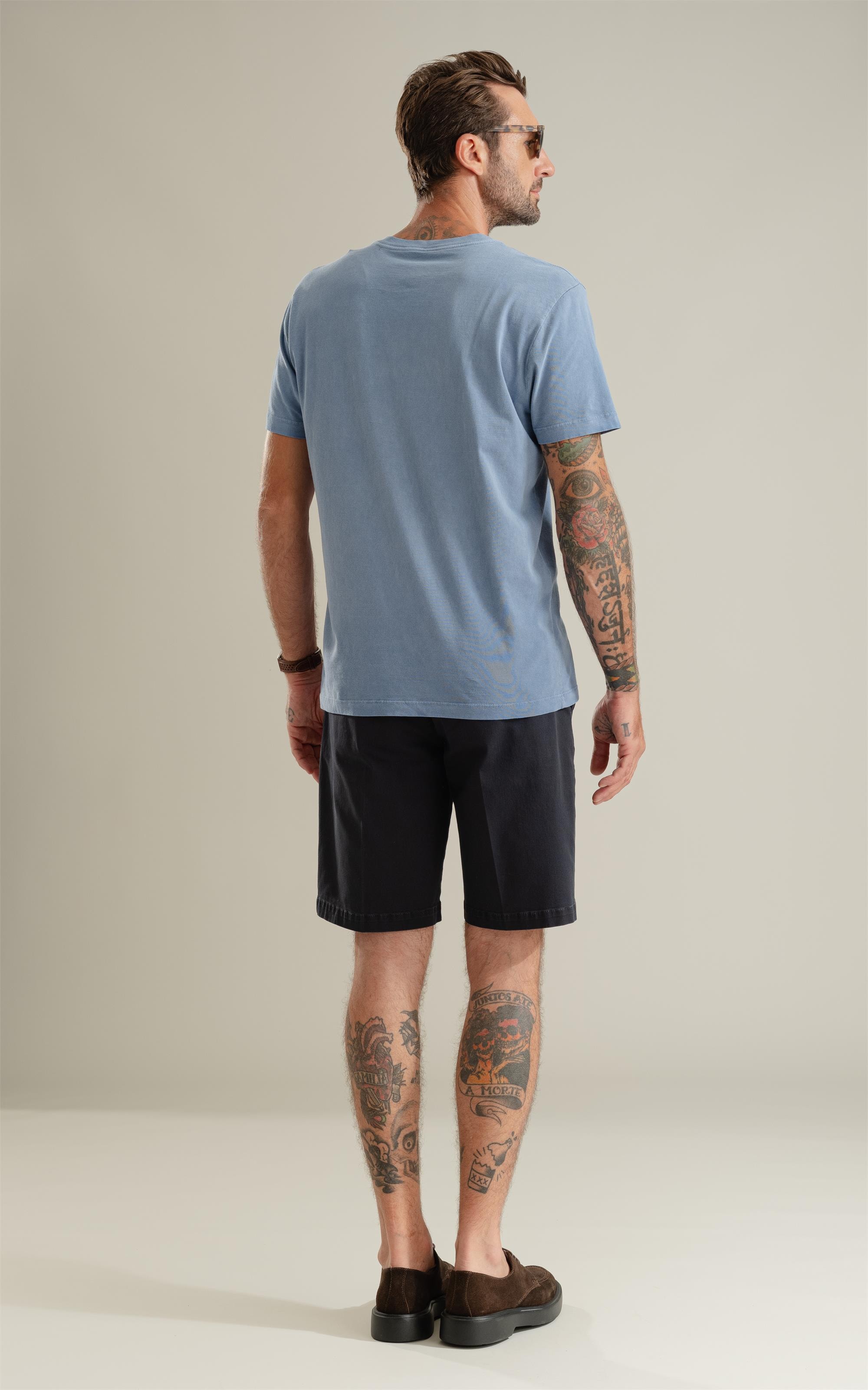T-Shirt Washed Aquarela Azul Jeans
