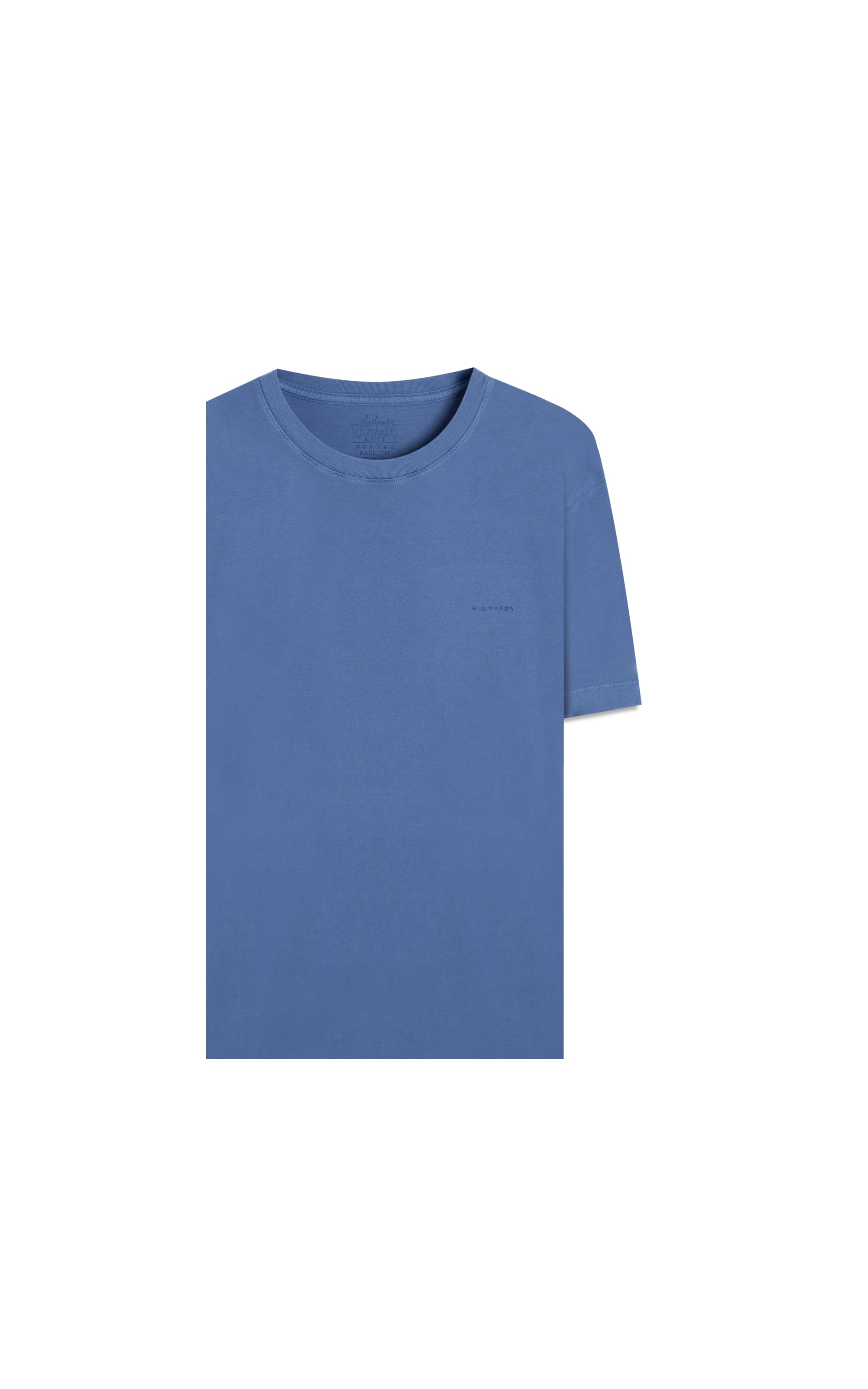 T-Shirt Washed Aquarela Azul Jeans