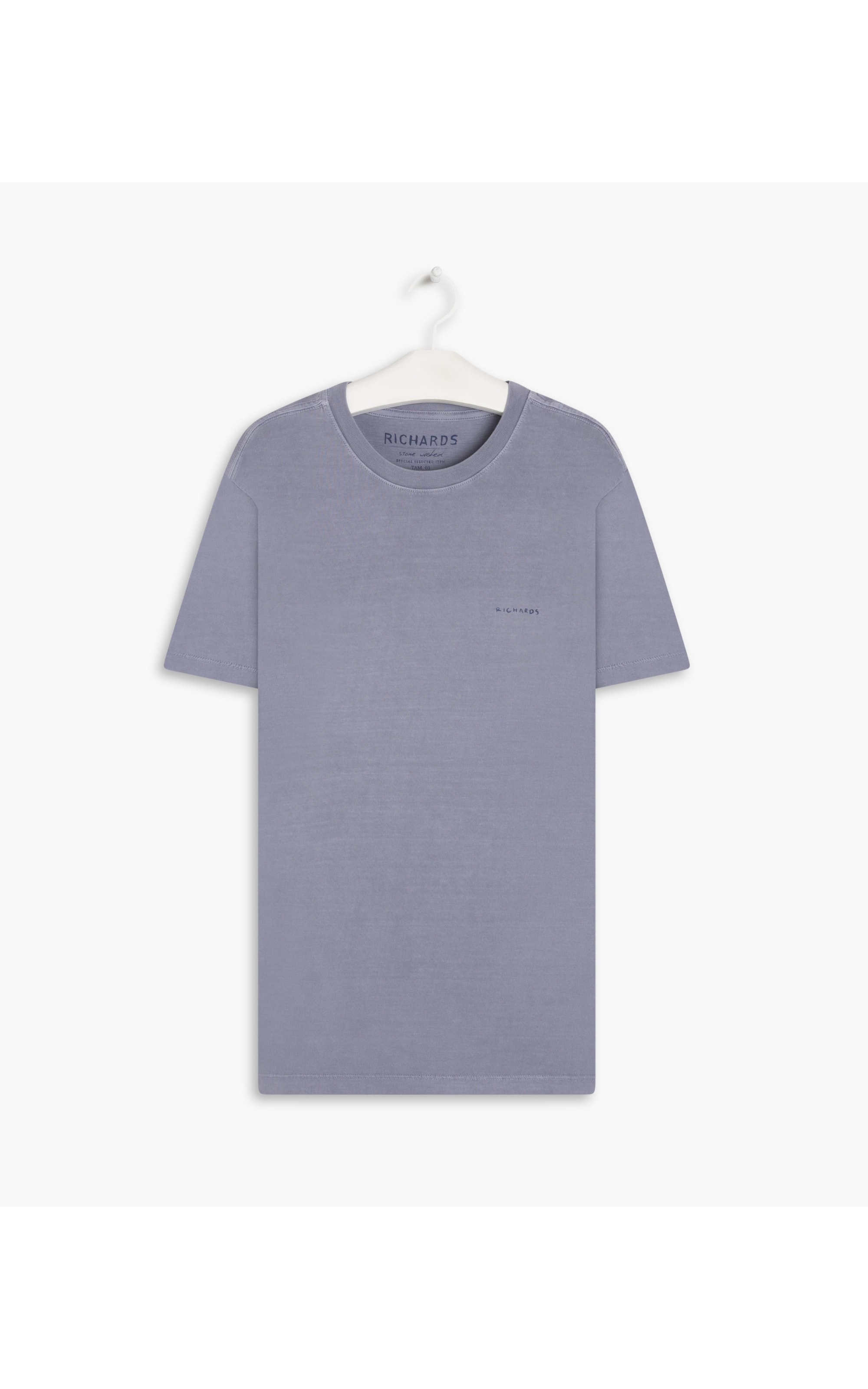 T-Shirt Washed Aquarela Blue Vintage i
