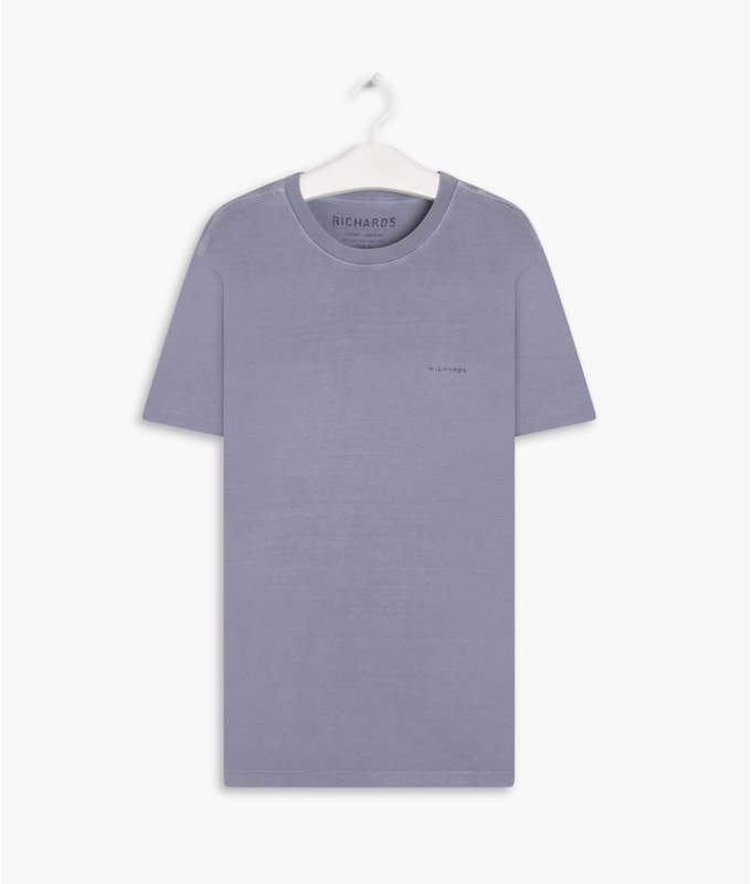 T-Shirt Washed Aquarela Blue Vintage i