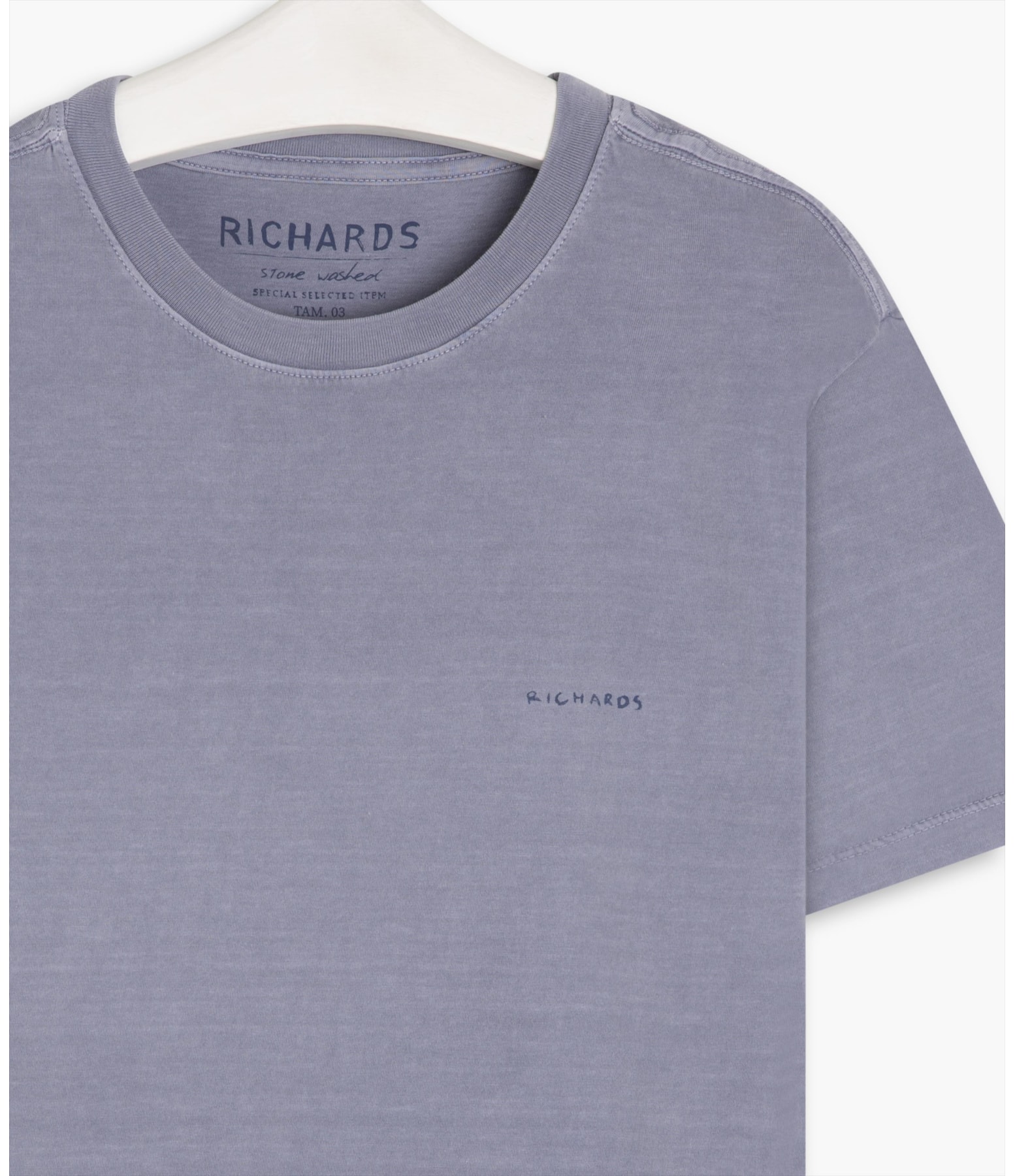 T-Shirt Washed Aquarela Blue Vintage i