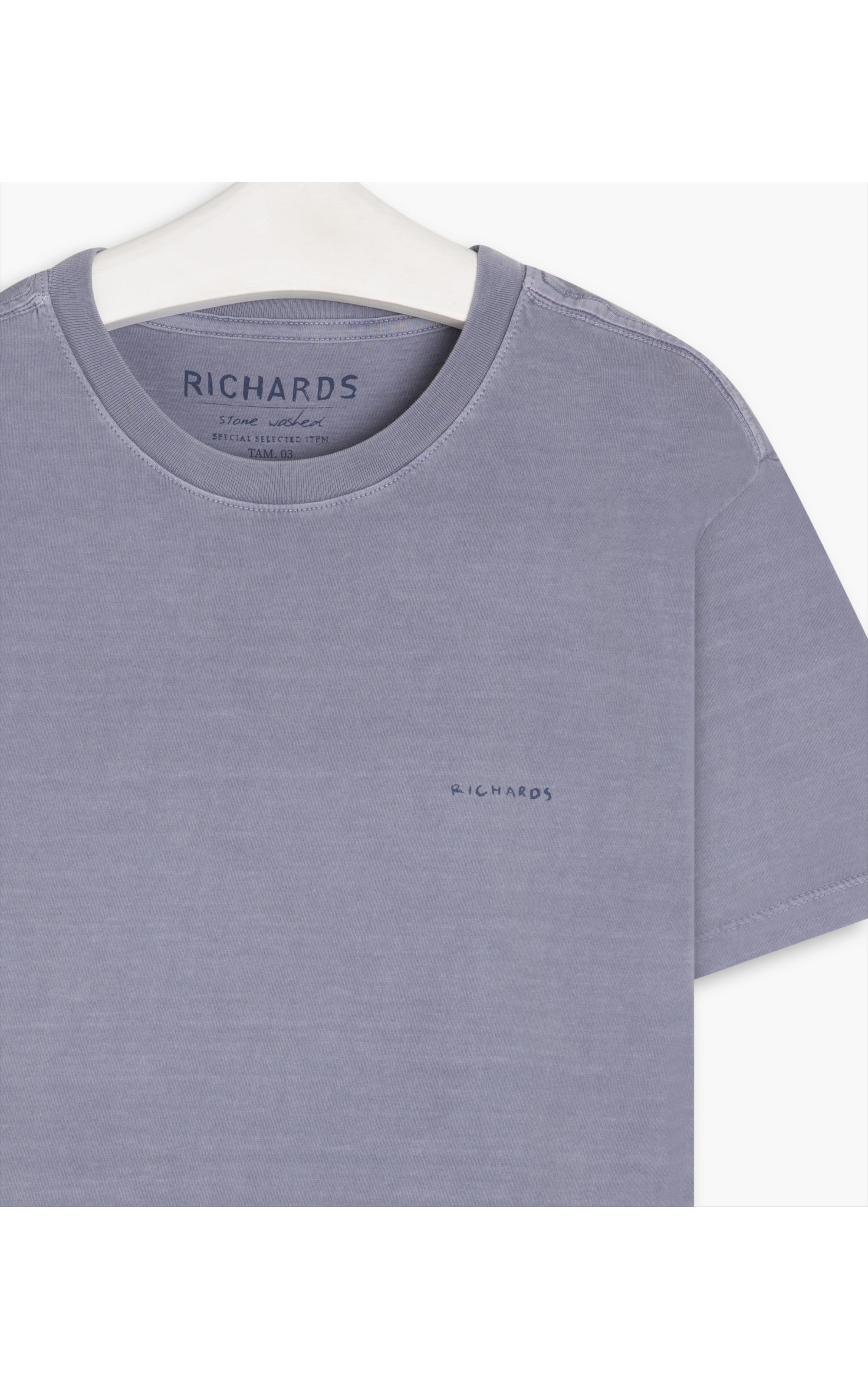 T-Shirt Washed Aquarela Blue Vintage i