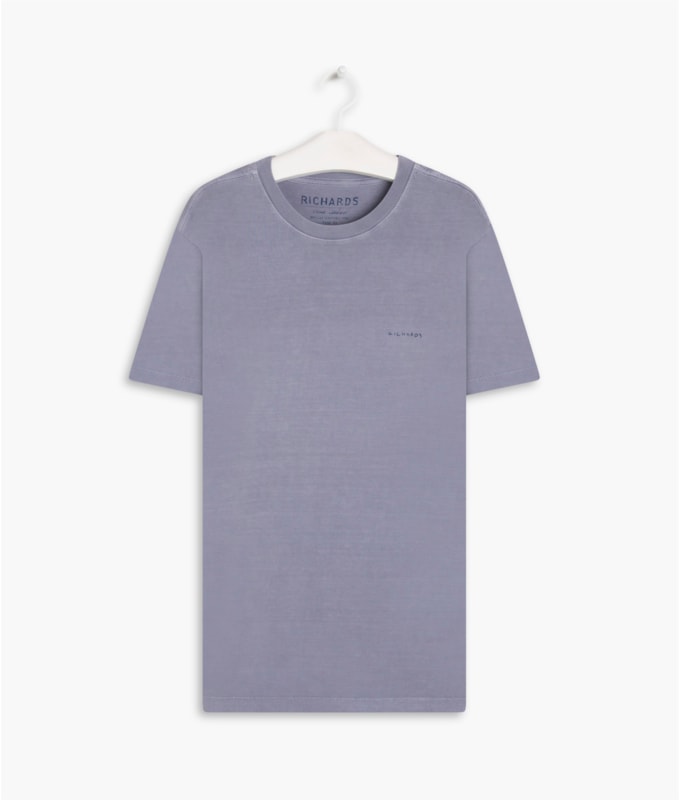 T-Shirt Washed Aquarela Blue Vintage i