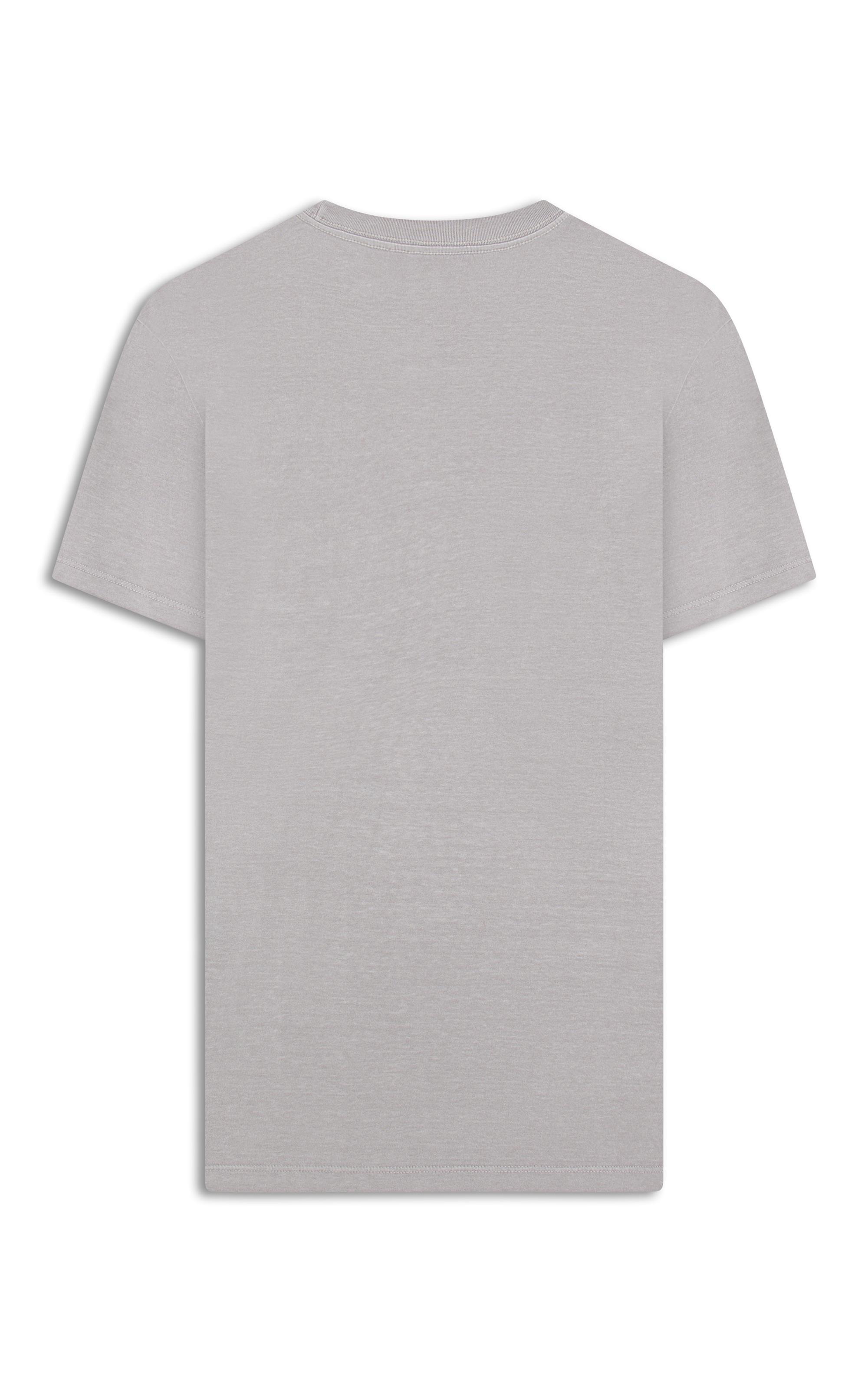 T-Shirt Washed Aquarela Cinza Claro