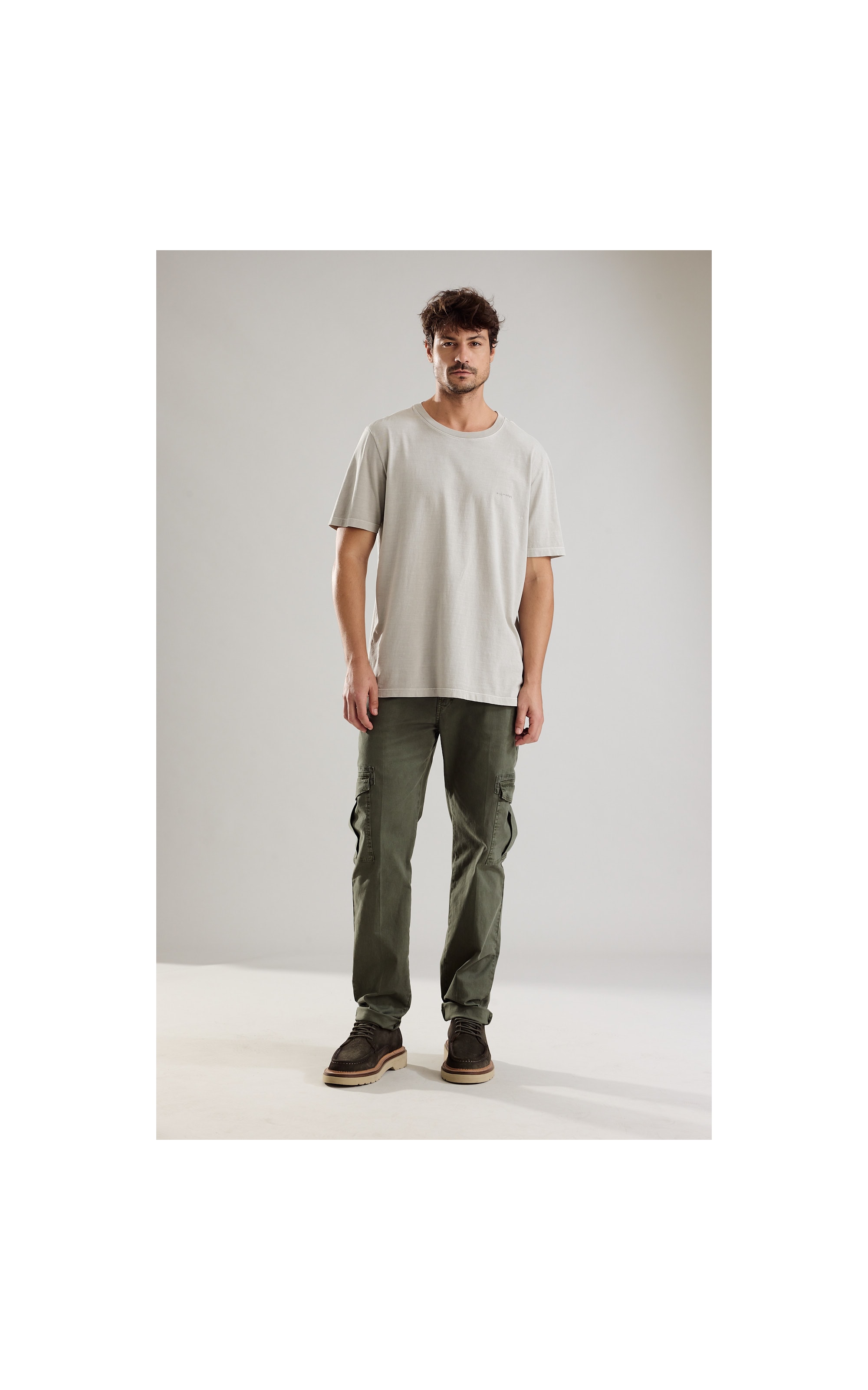 T-Shirt Washed Aquarela Gelo