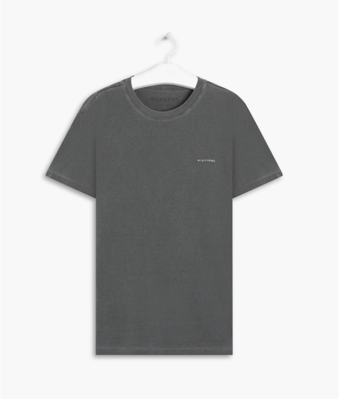 T-Shirt Washed Aquarela Grafite