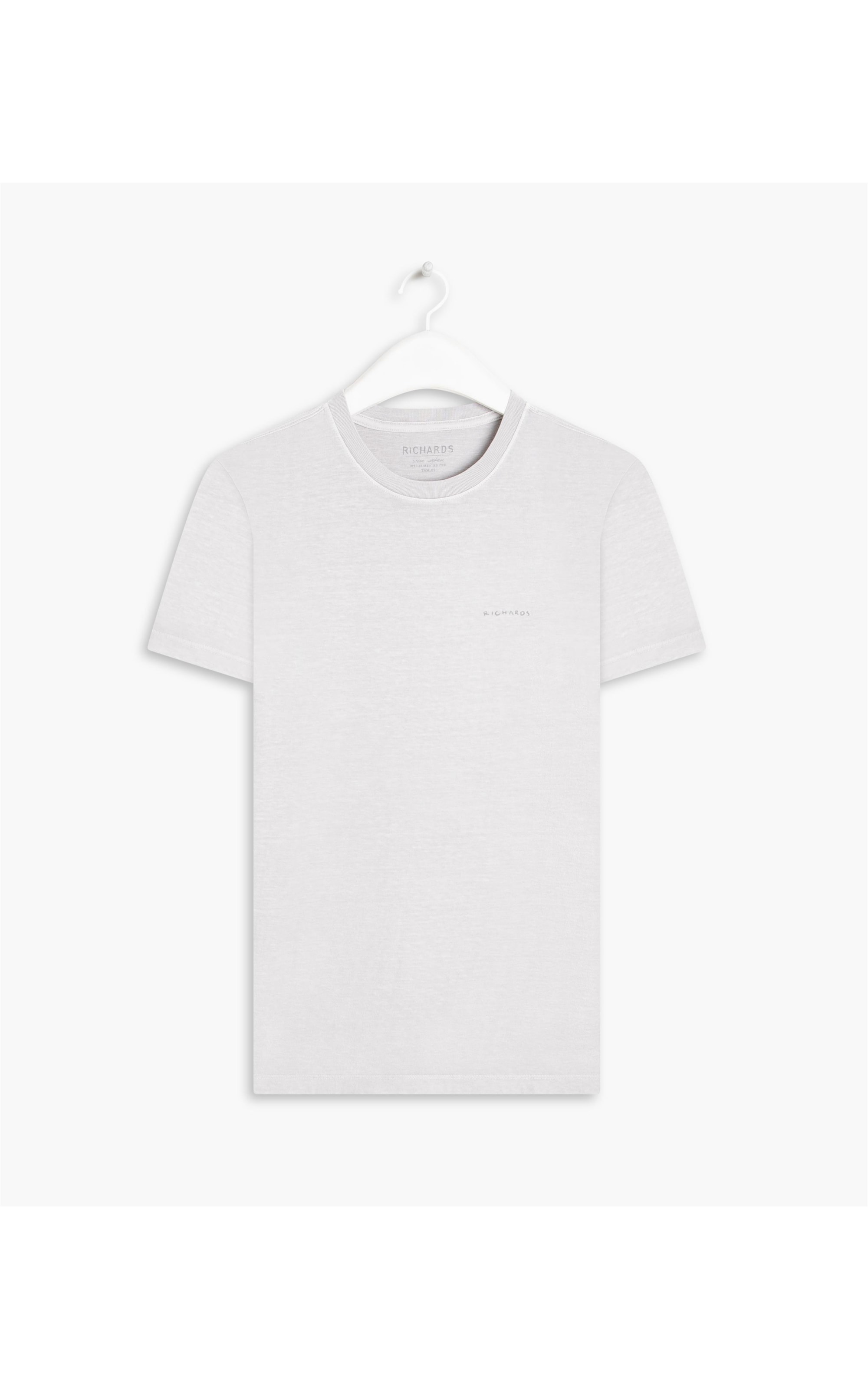 T-Shirt Washed Aquarela Prata