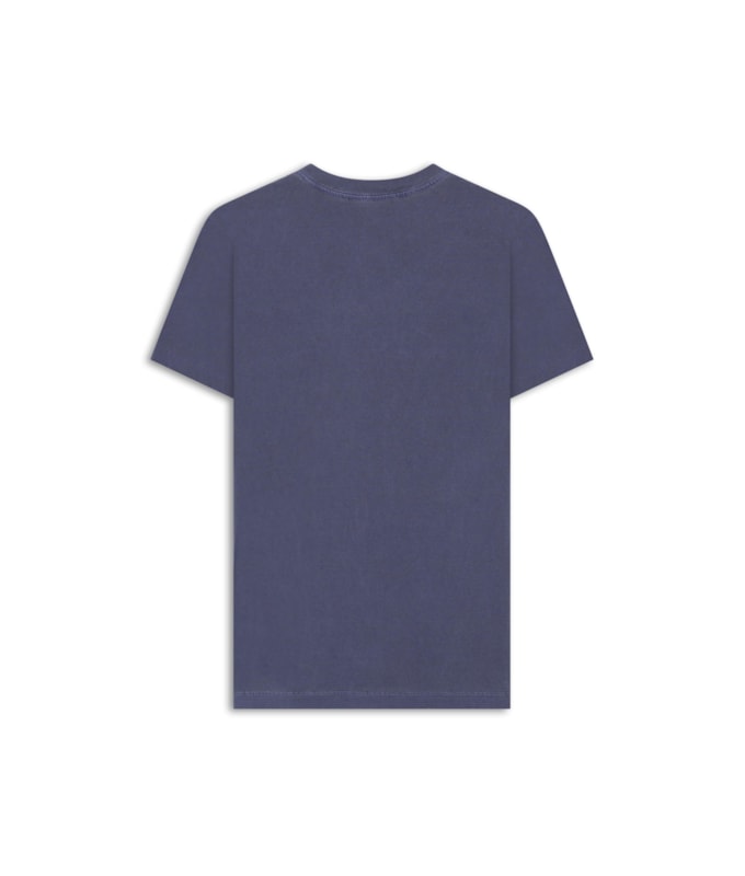 T-Shirt Washed Aquarela Purple Blue