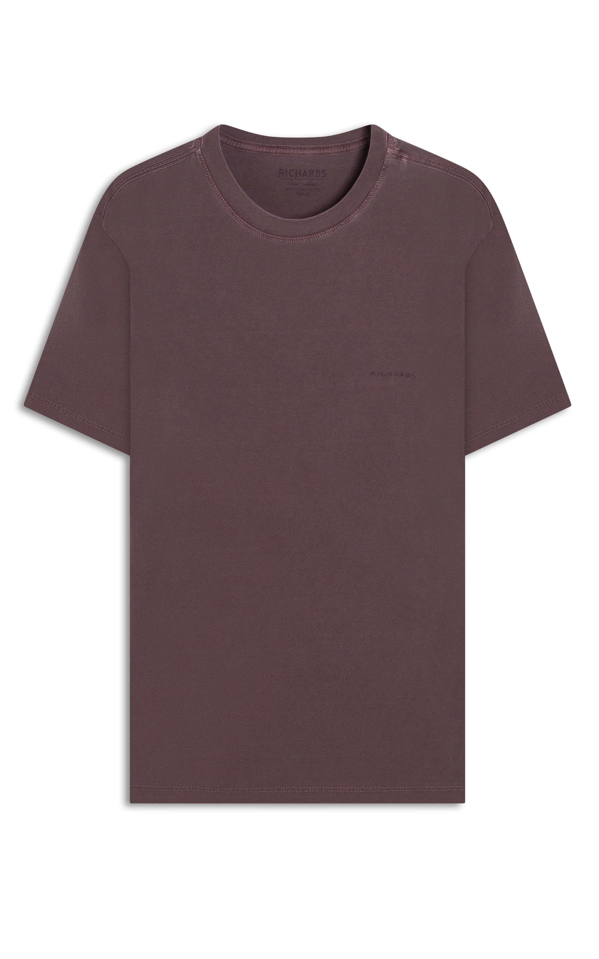 T-Shirt Washed Aquarela Purple Gray