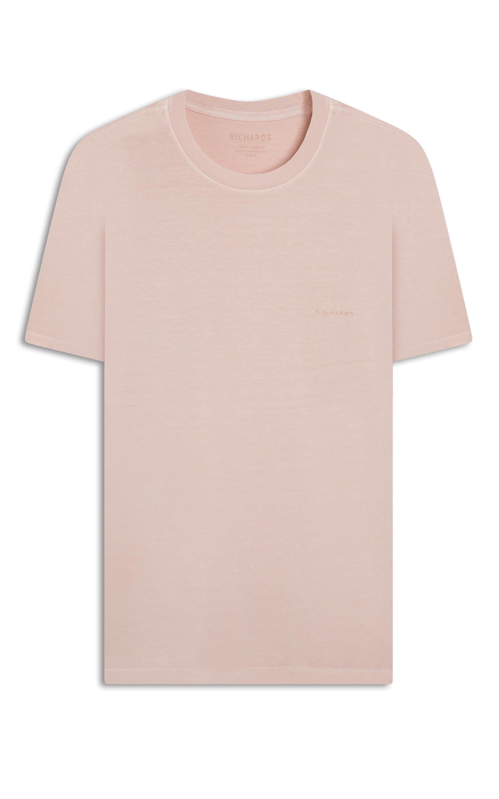 T-Shirt Washed Aquarela Rosa