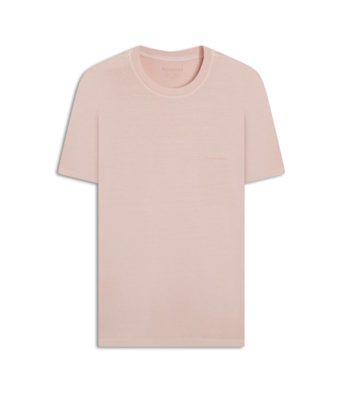 T-Shirt Washed Aquarela Rosa