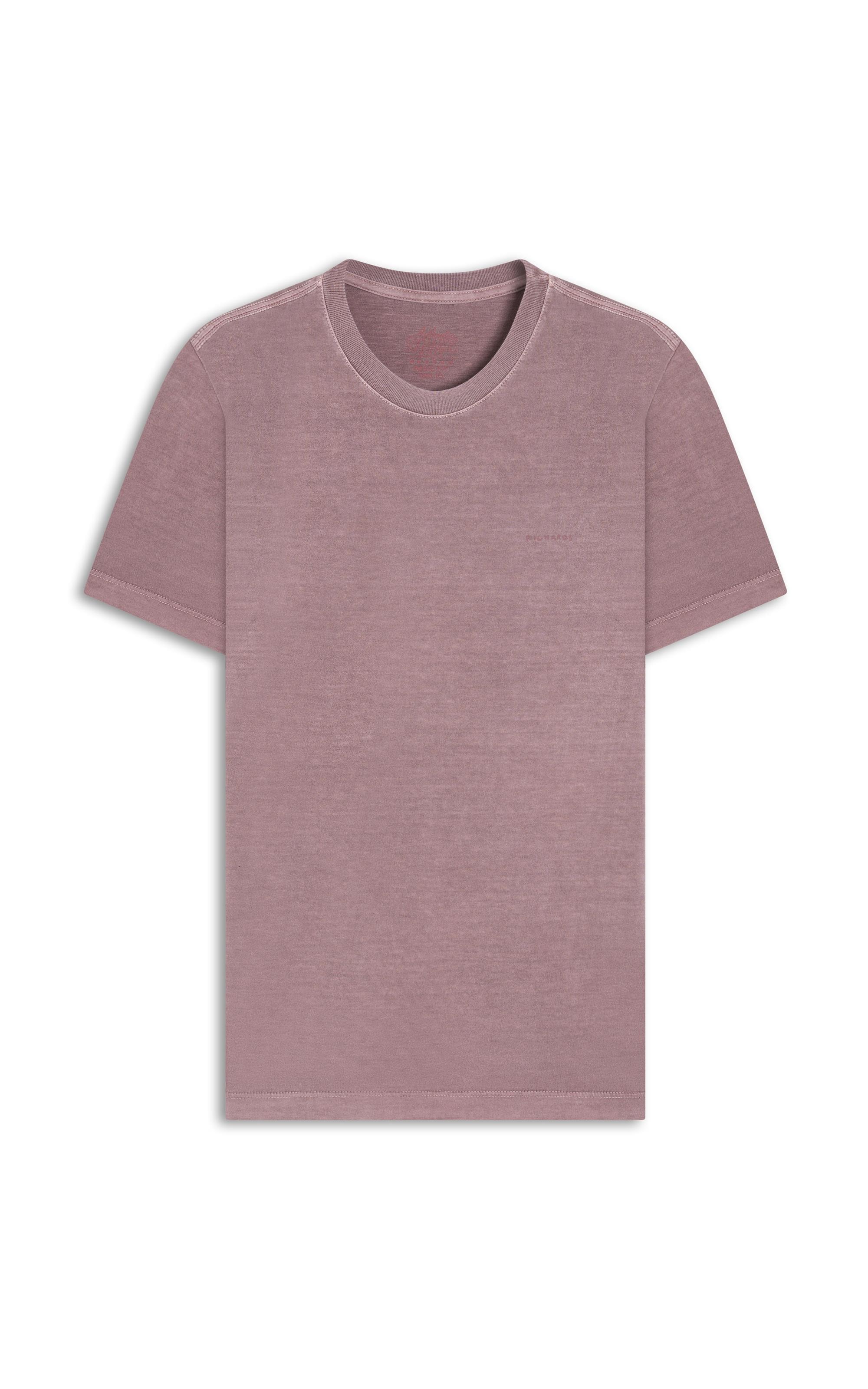 T-Shirt Washed Aquarela Rosa Dusty