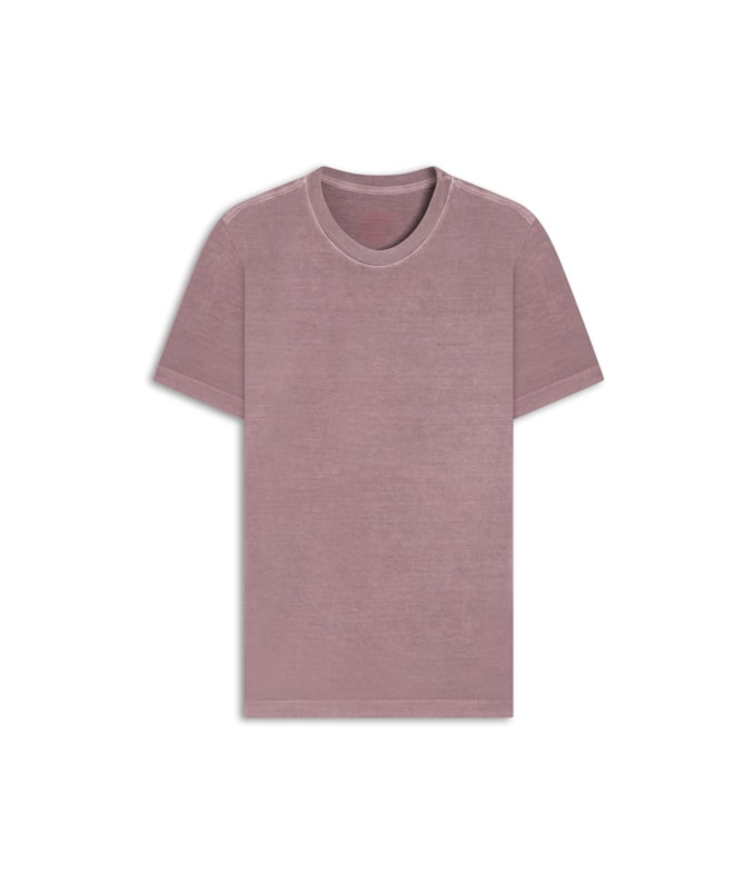 T-Shirt Washed Aquarela Rosa Dusty