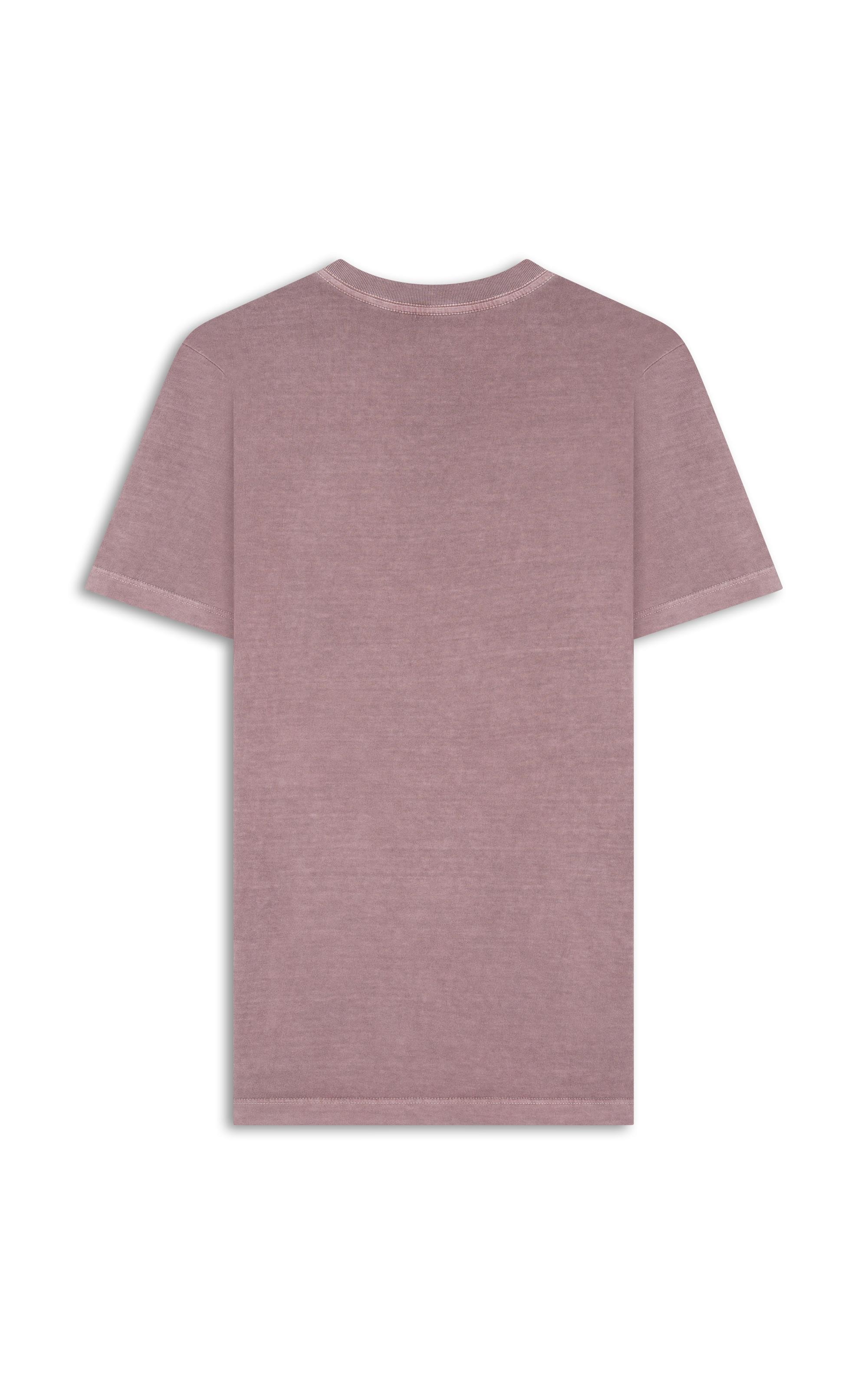 T-Shirt Washed Aquarela Rosa Dusty