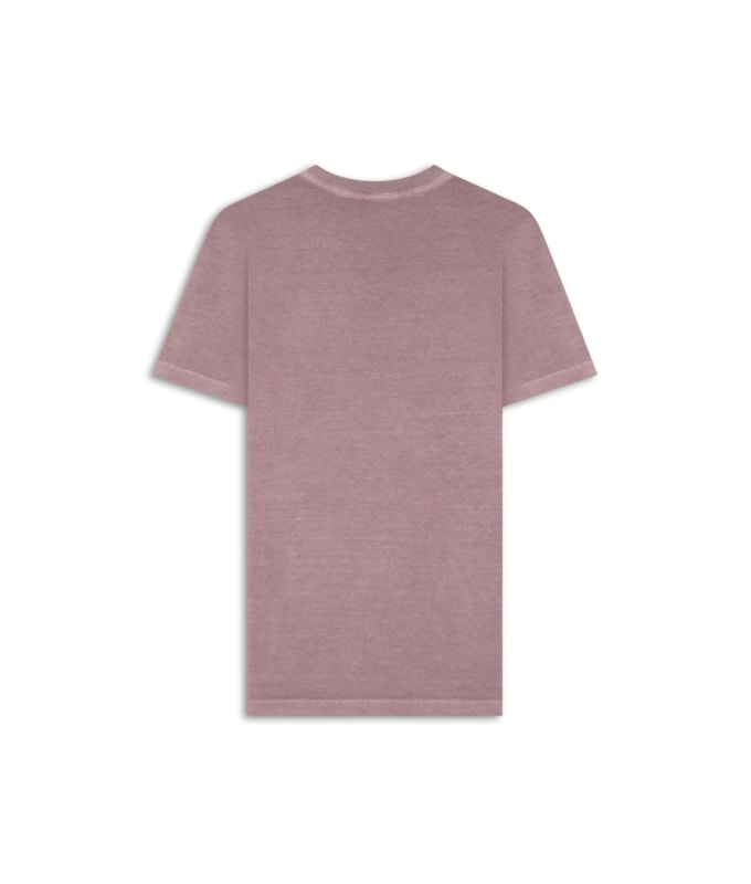 T-Shirt Washed Aquarela Rosa Dusty