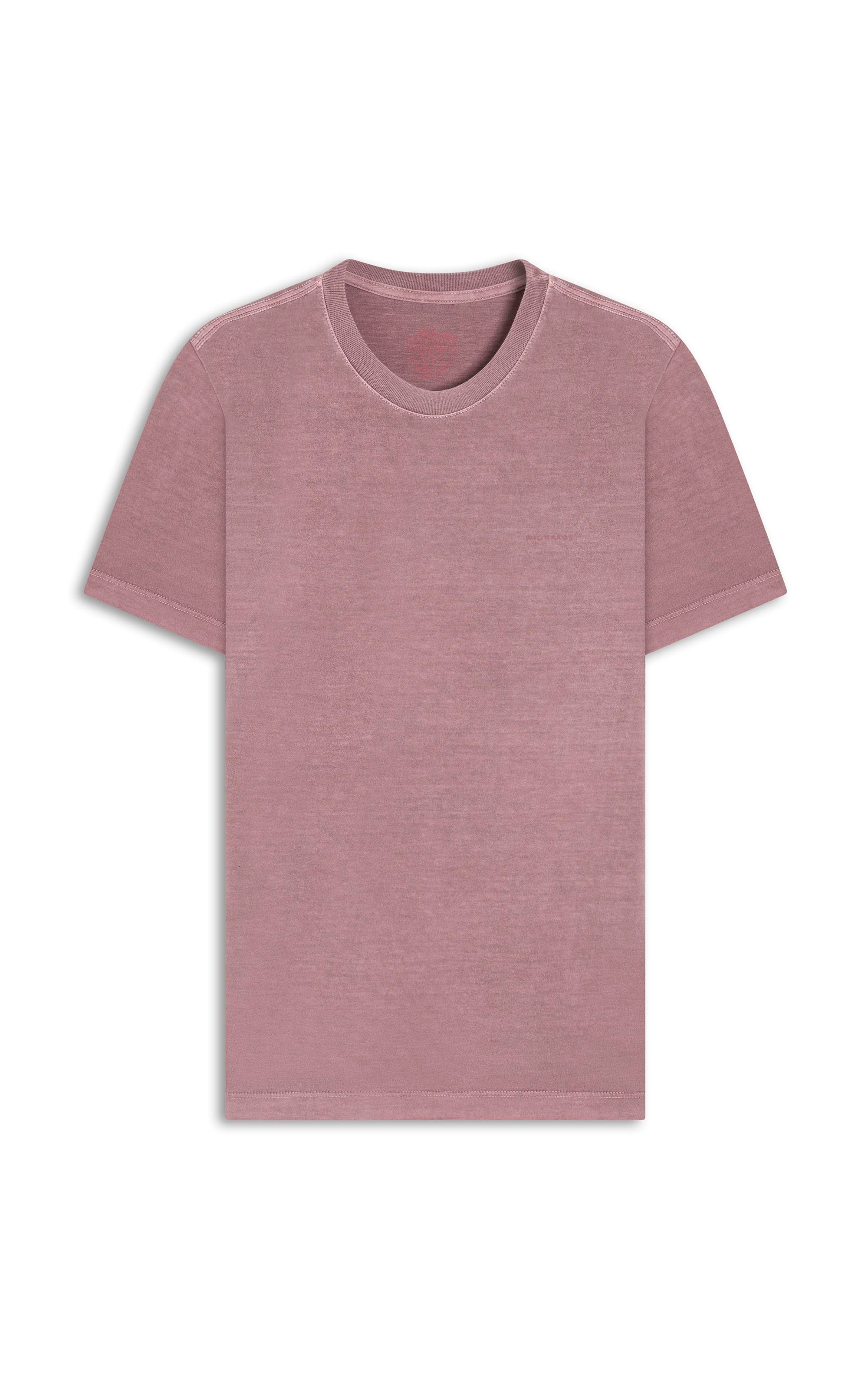 T-Shirt Washed Aquarela Rosa Dusty