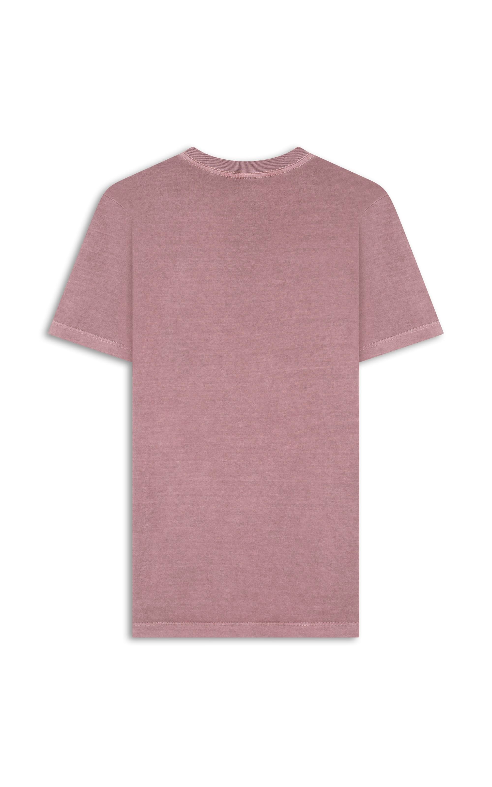 T-Shirt Washed Aquarela Rosa Dusty