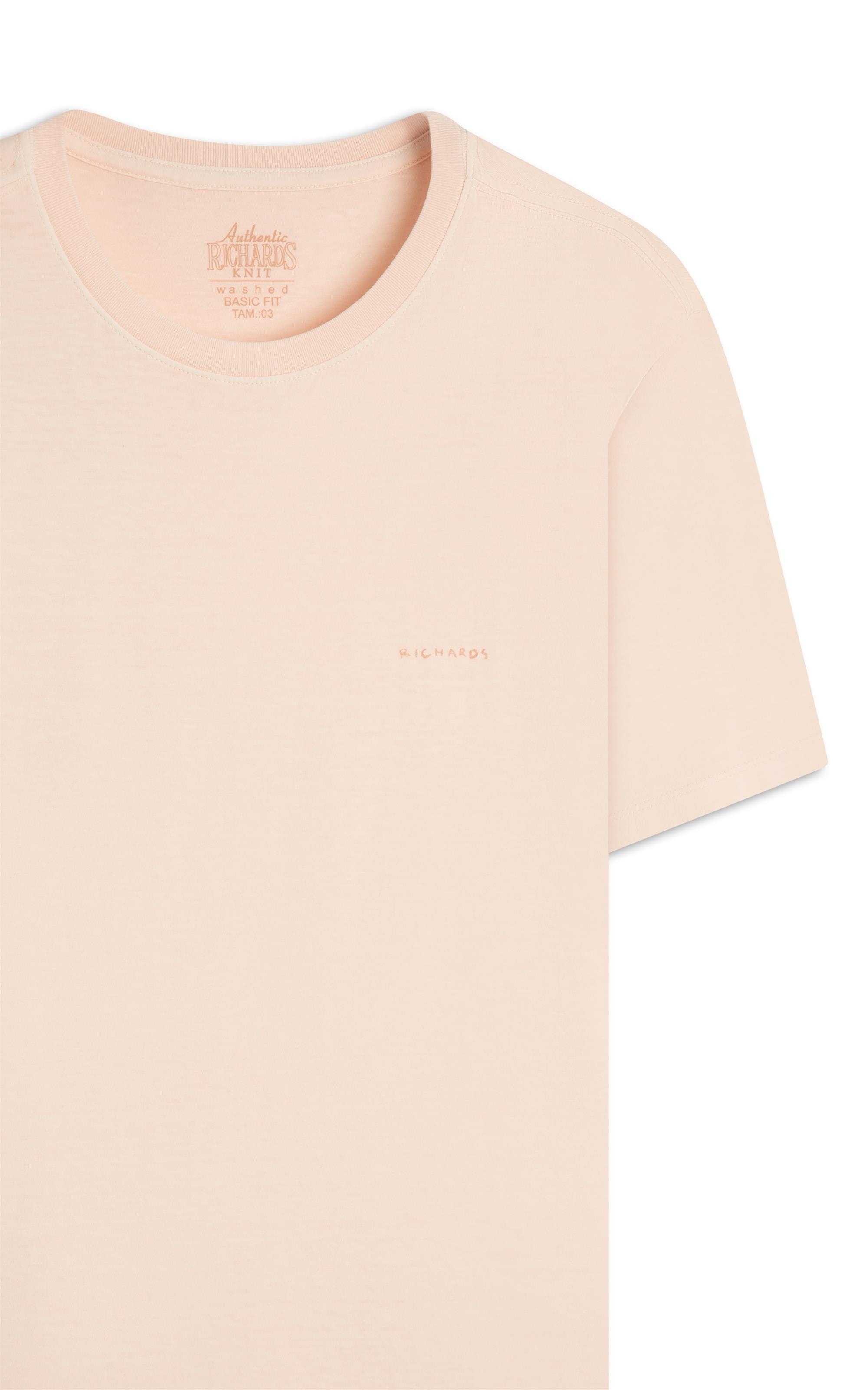 T-Shirt Washed Aquarela Rosa i