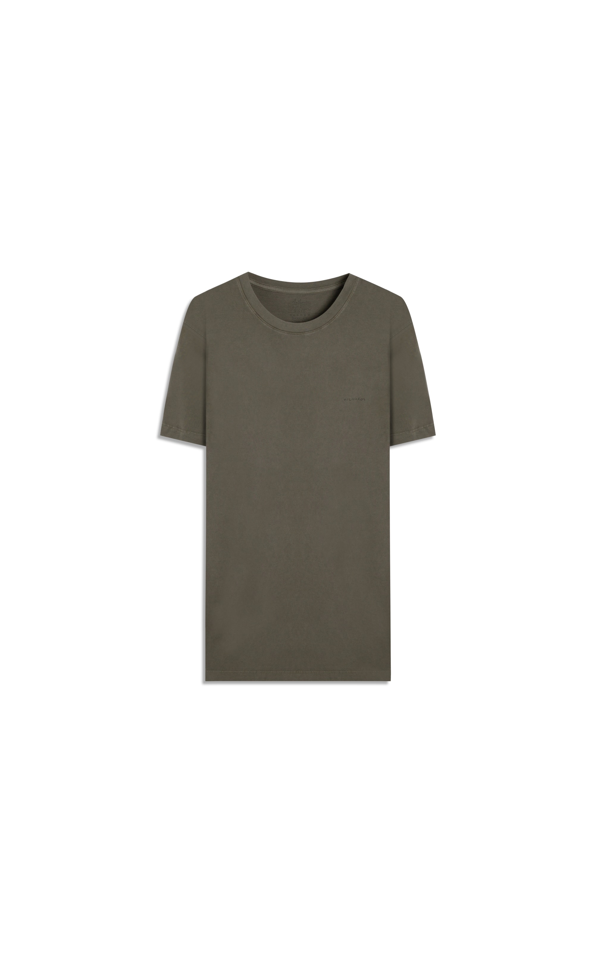 T-Shirt Washed Aquarela  Tabaco