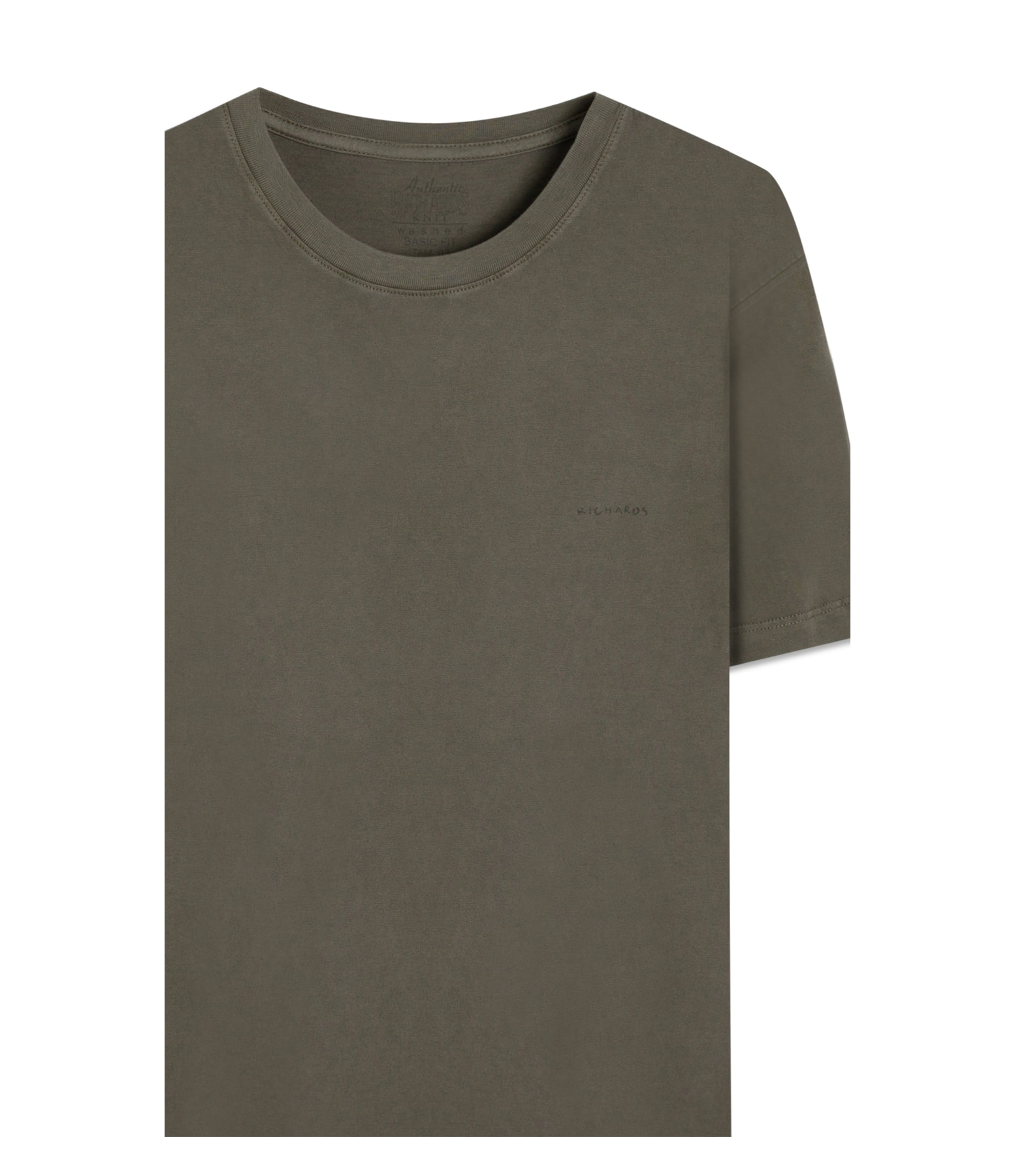 T-Shirt Washed Aquarela  Tabaco