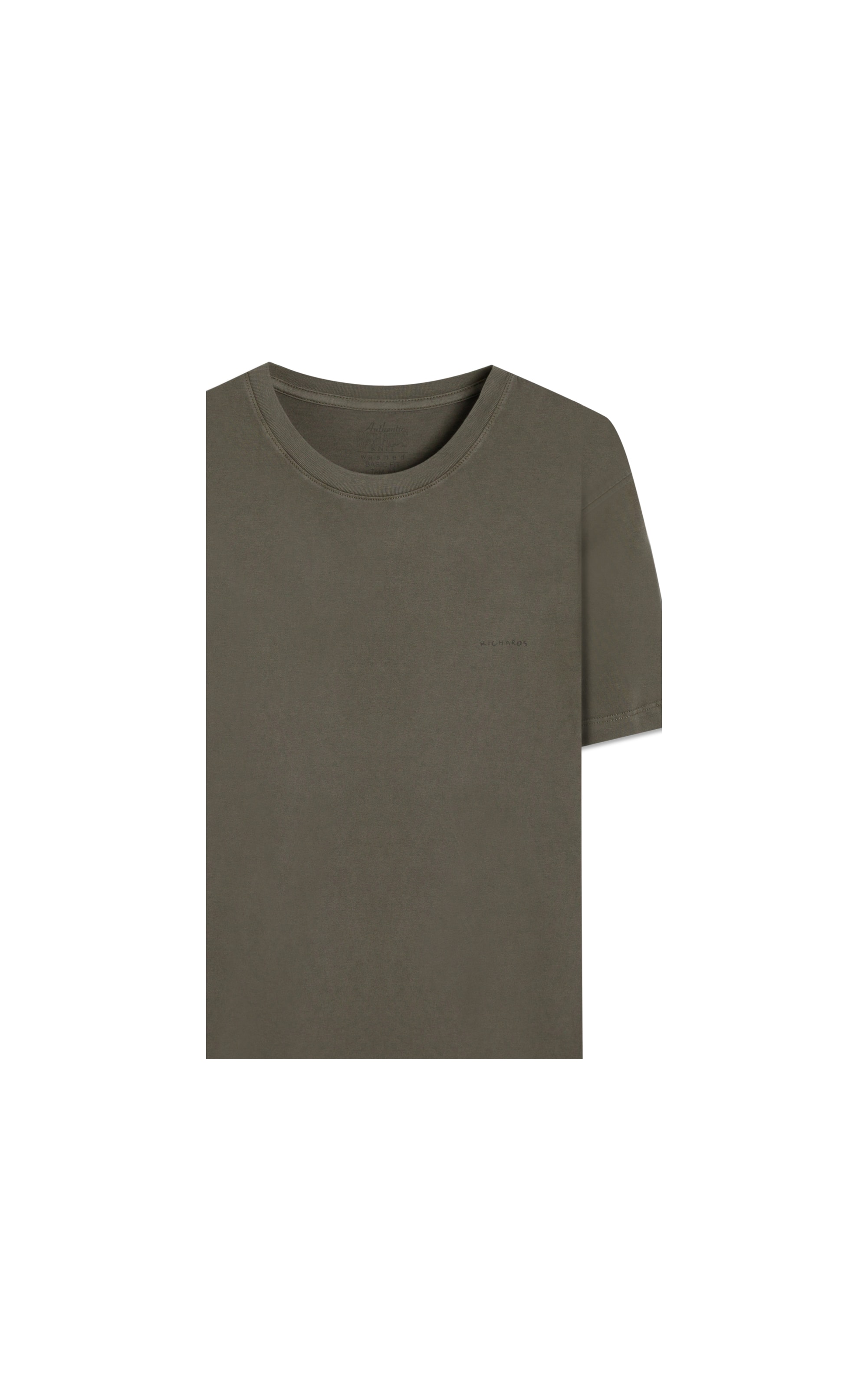 T-Shirt Washed Aquarela  Tabaco