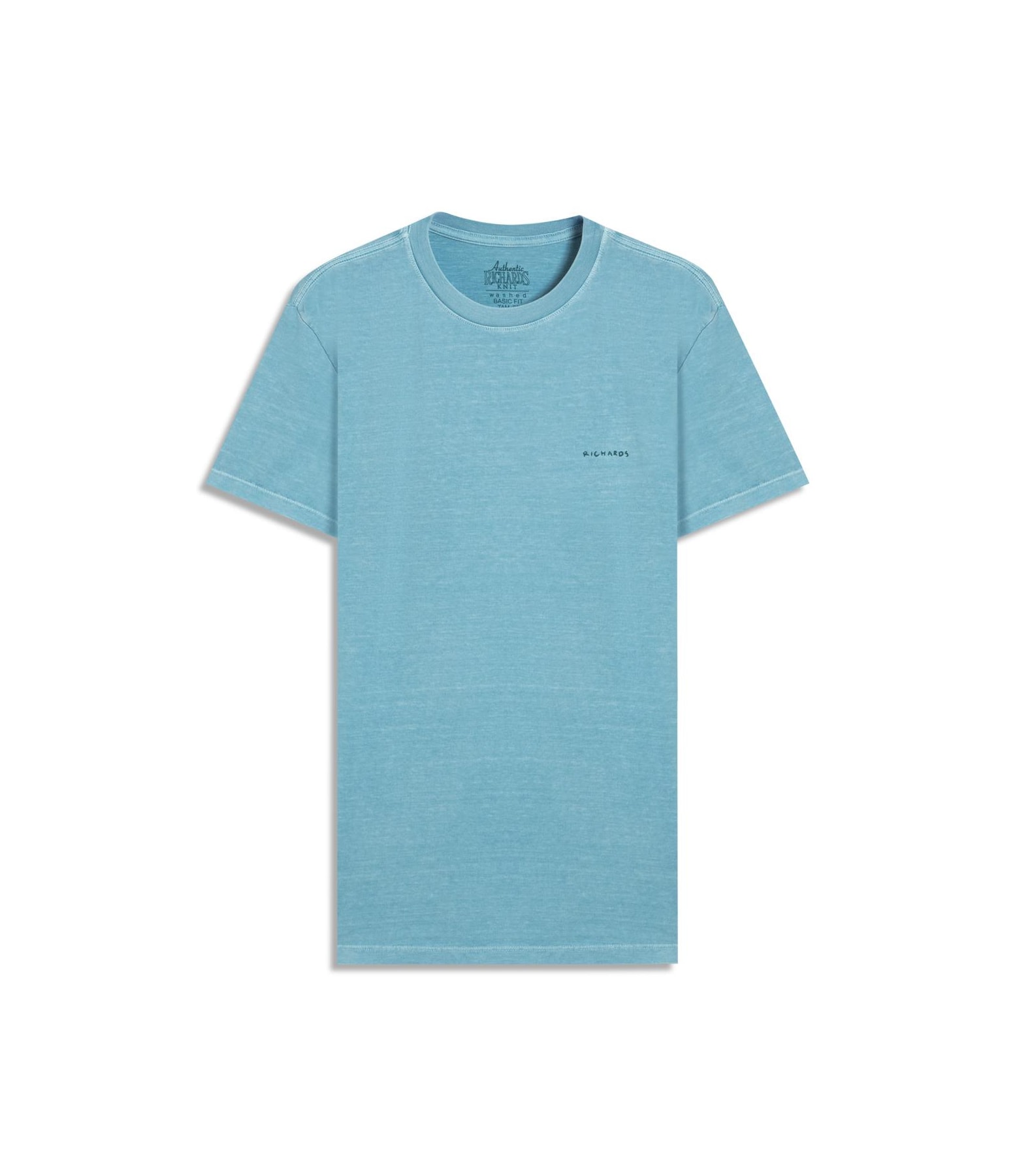 T-Shirt Washed Aquarela Turquesa