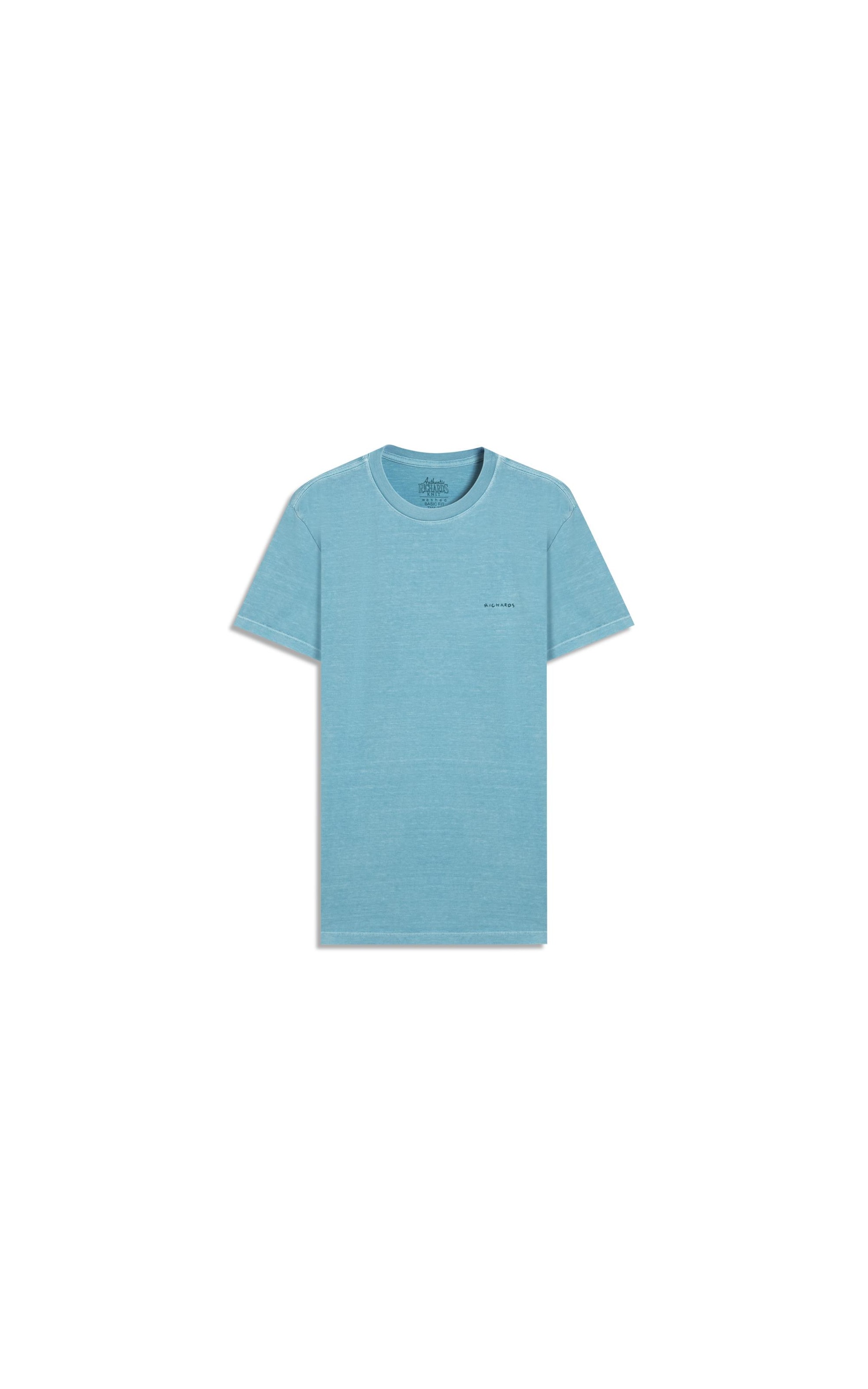 T-Shirt Washed Aquarela Turquesa