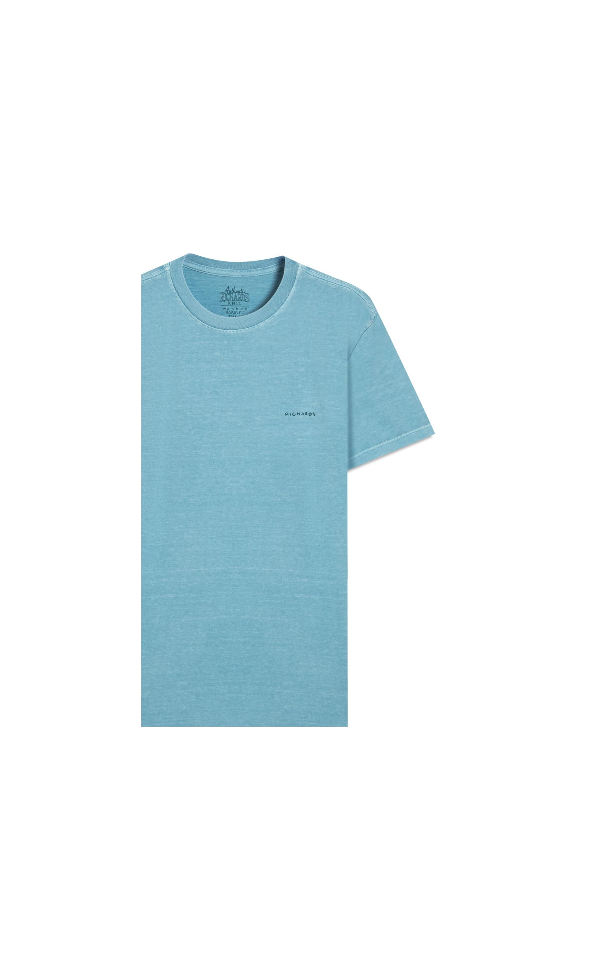 T-Shirt Washed Aquarela Turquesa
