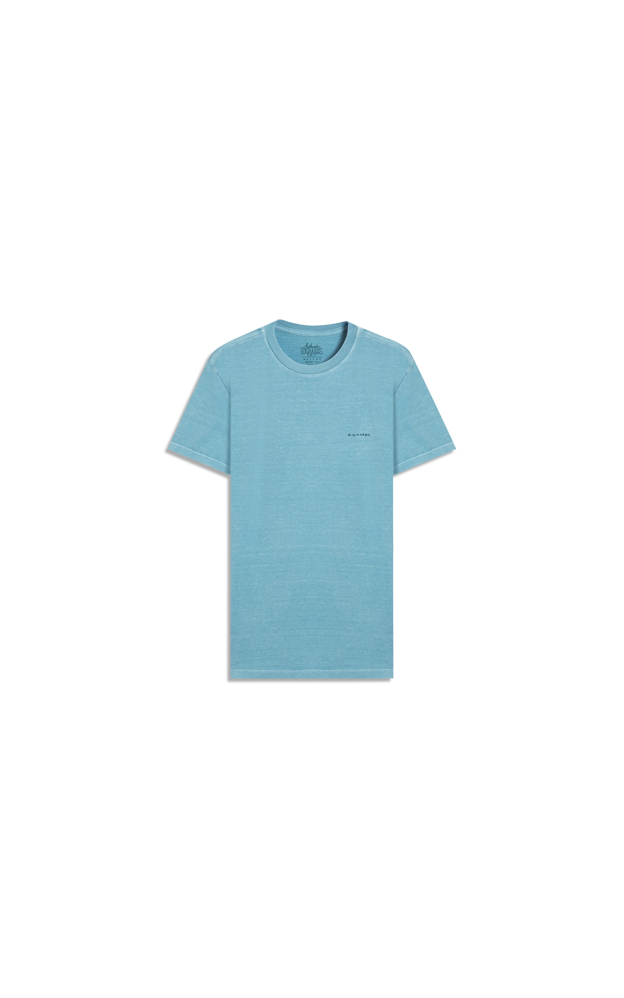 T-Shirt Washed Aquarela Turquesa