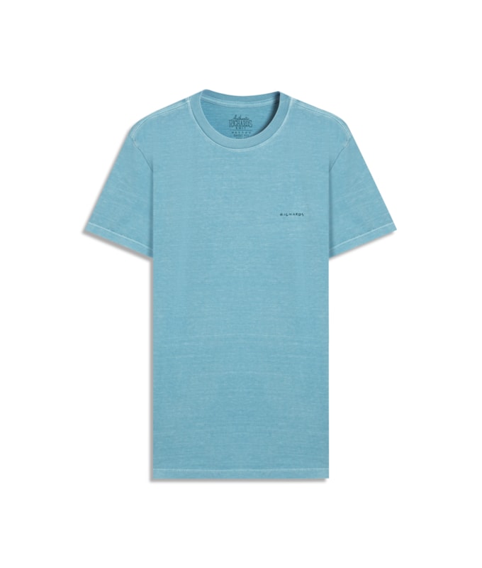 T-Shirt Washed Aquarela Turquesa