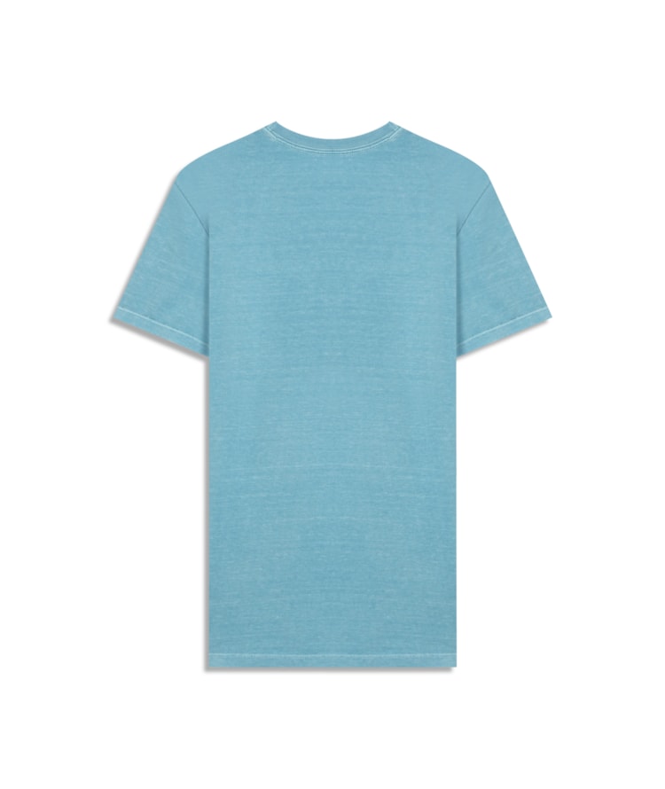 T-Shirt Washed Aquarela Turquesa