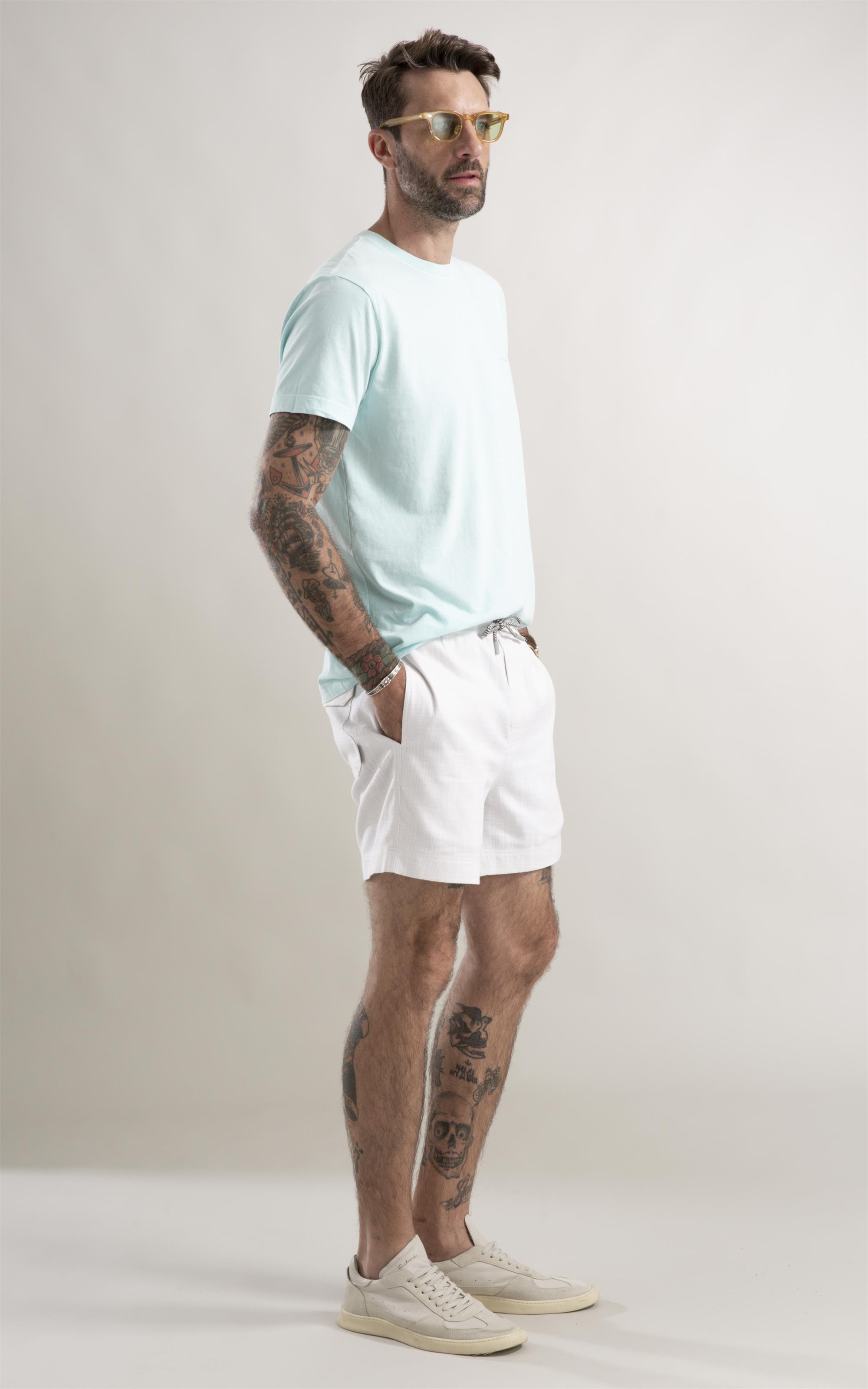 T-Shirt Washed Aquarela Verde Agua