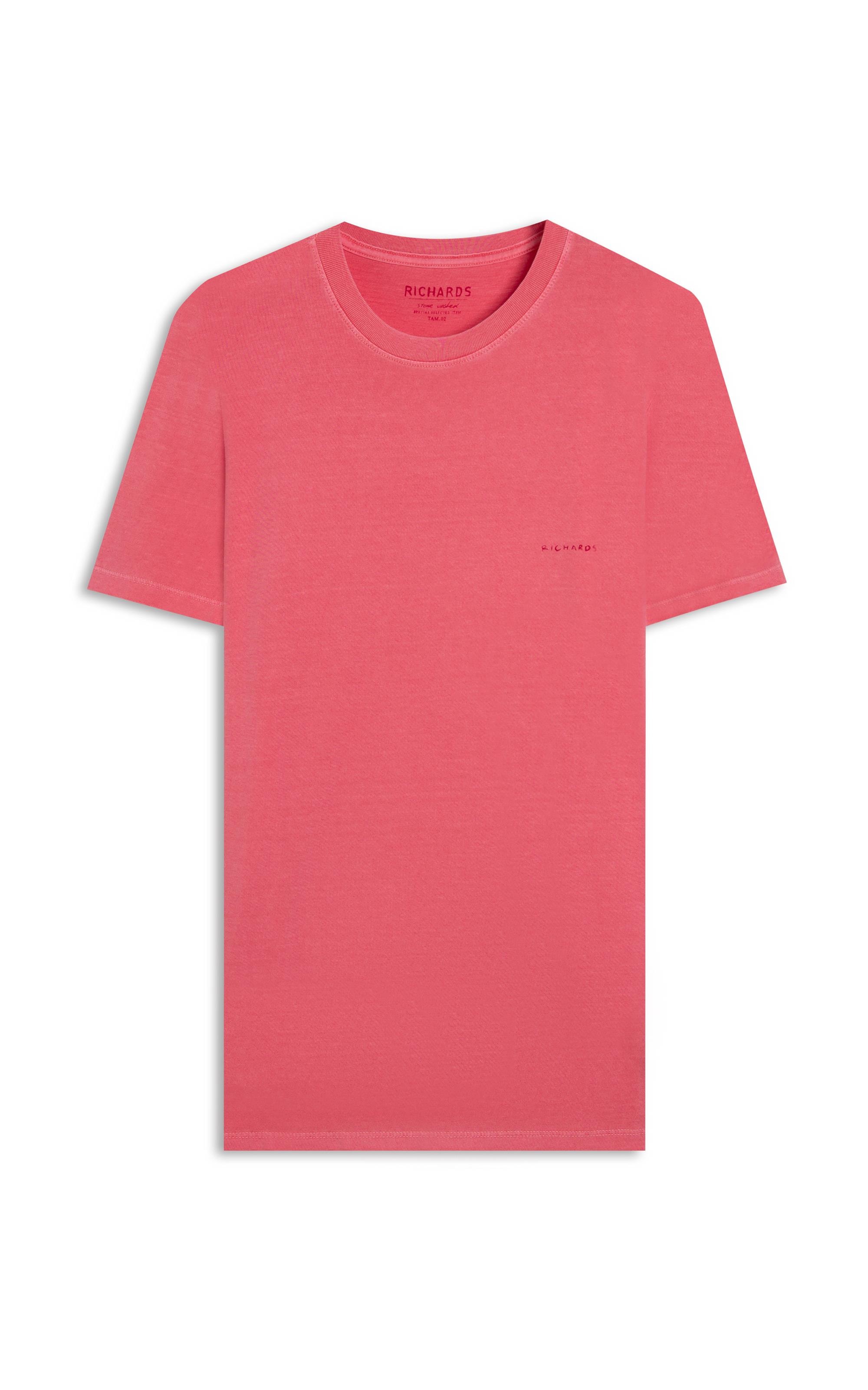 T-Shirt Washed Aquarela Vermelho  (P240