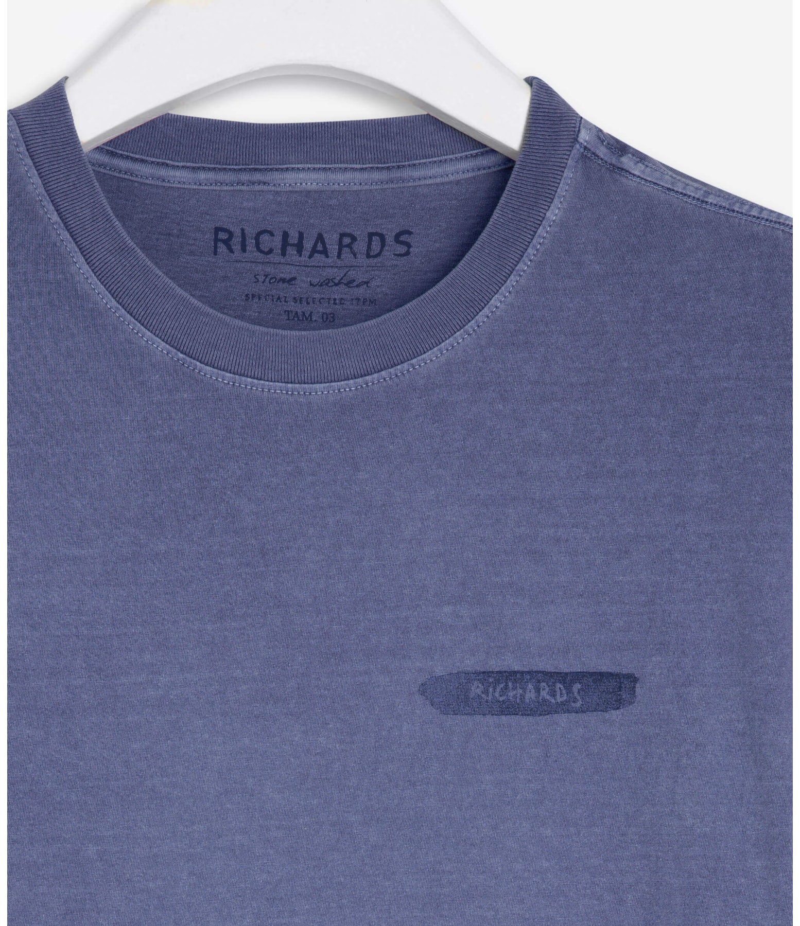 T-Shirt Washed Araia Azul Bic