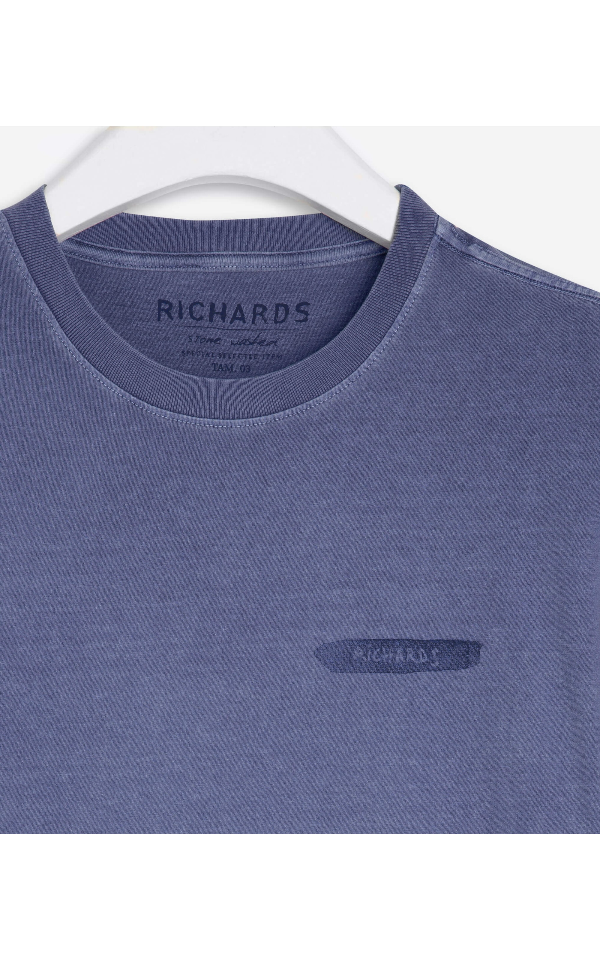 T-Shirt Washed Araia Azul Bic