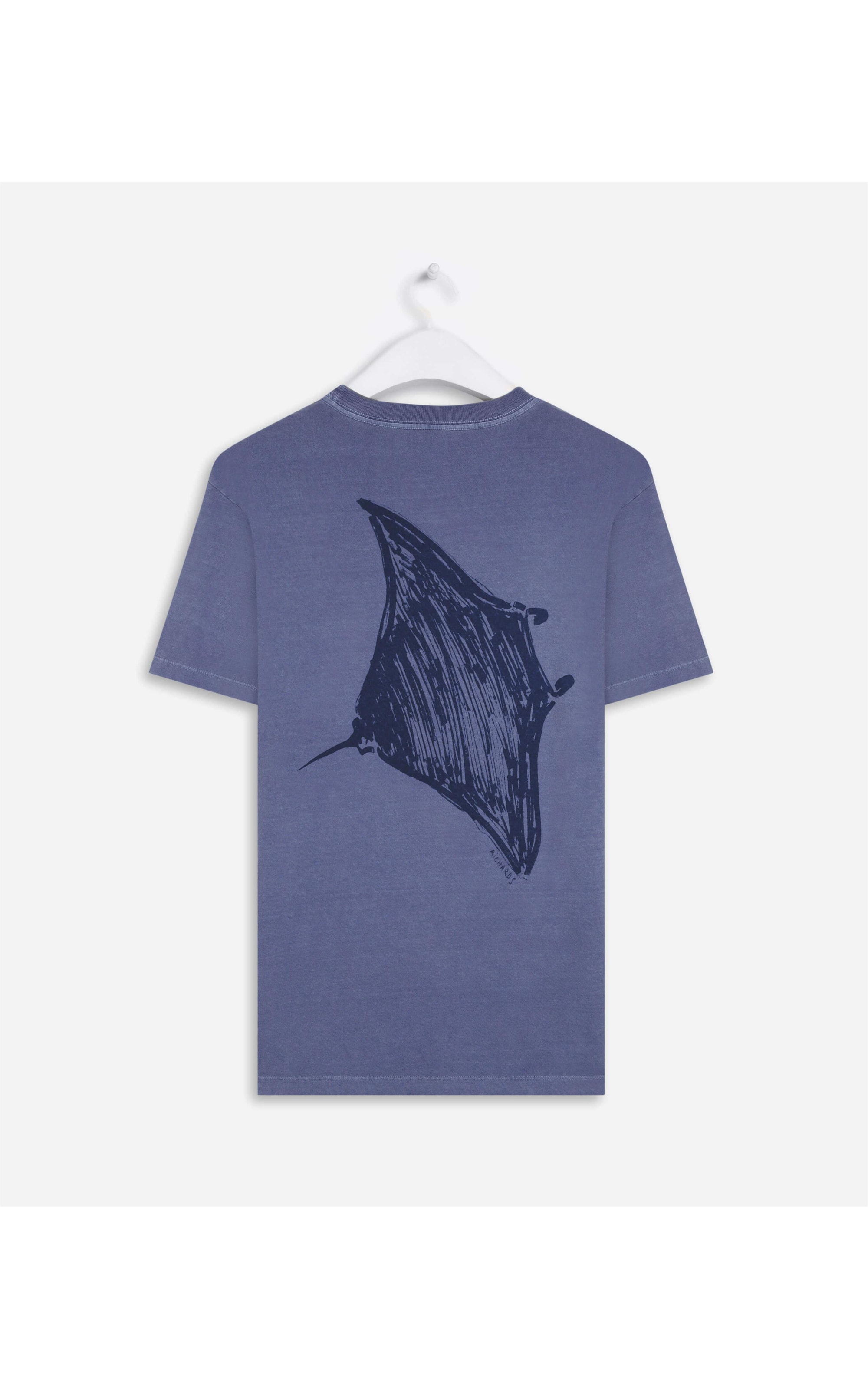 T-Shirt Washed Araia Azul Bic