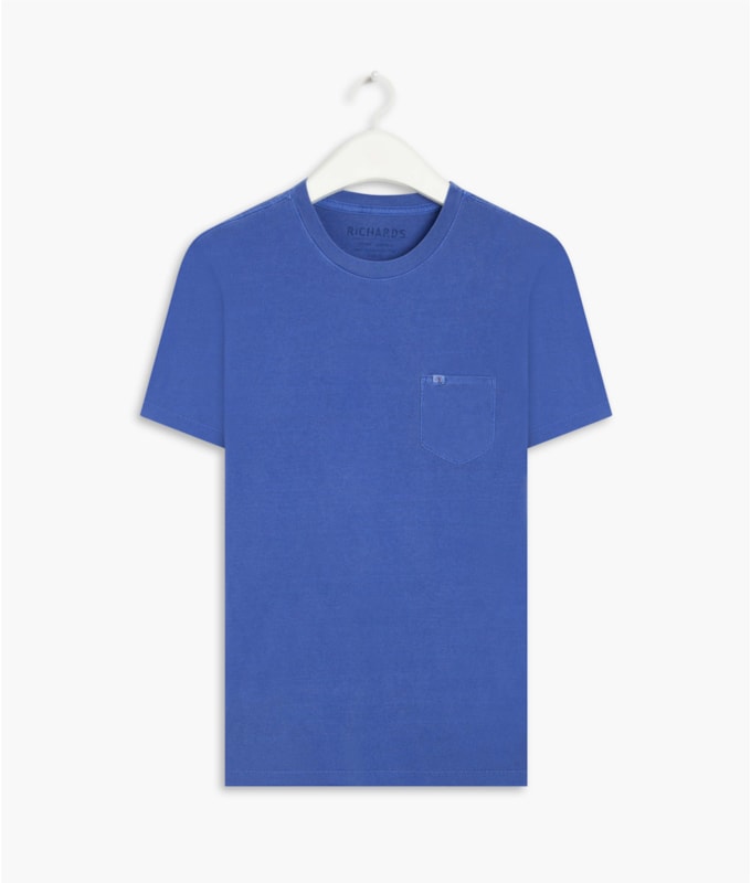 T-Shirt Washed Azul Bic