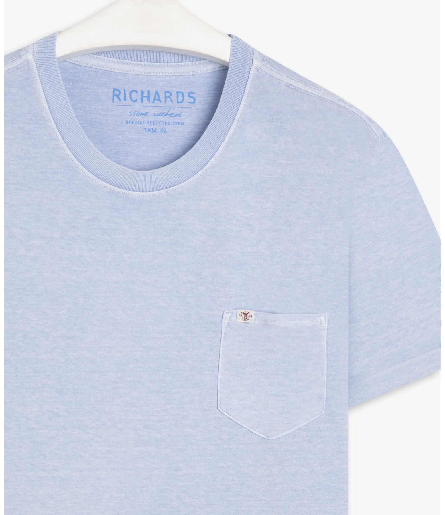 T-Shirt Washed Azul Claro