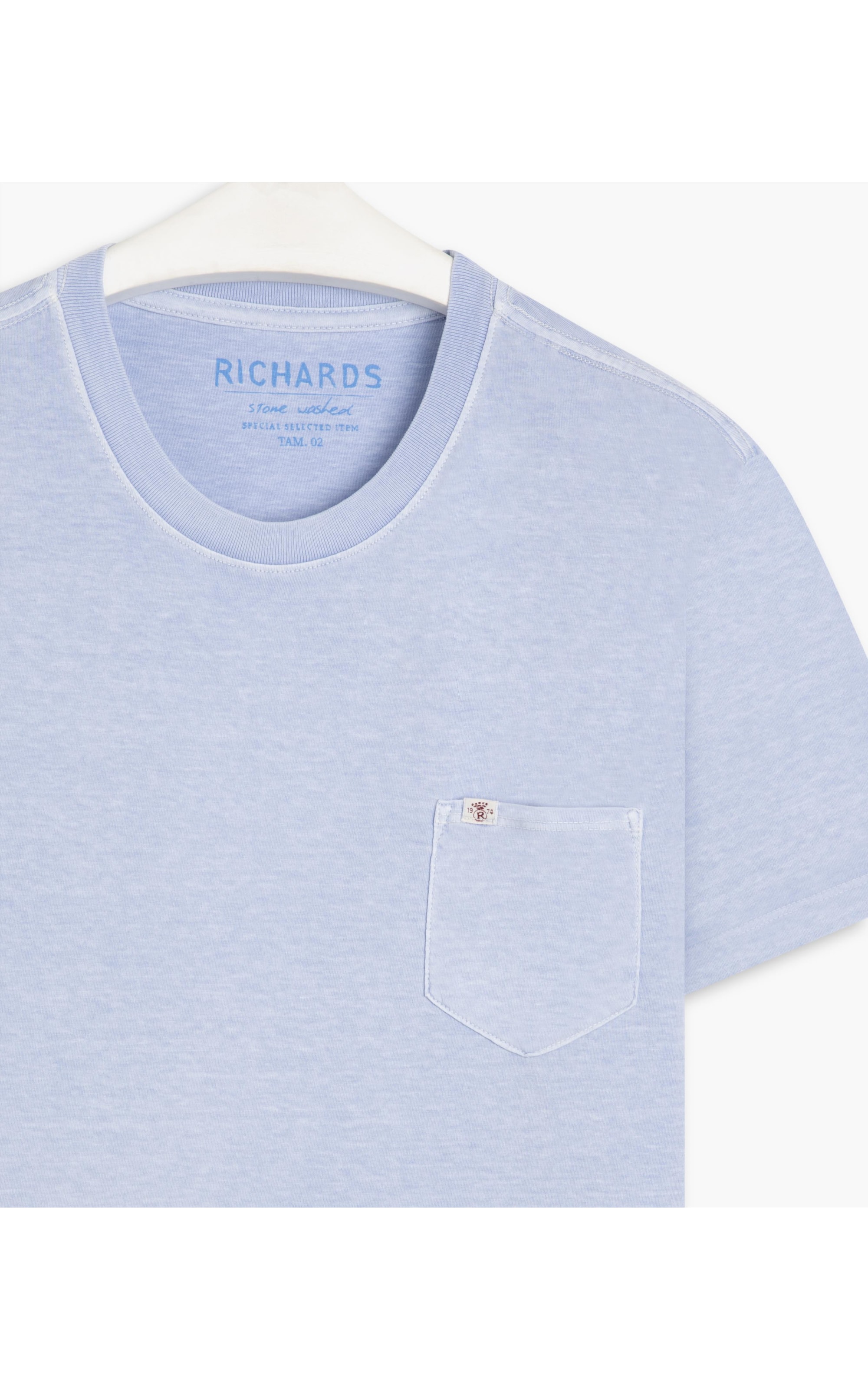 T-Shirt Washed Azul Claro
