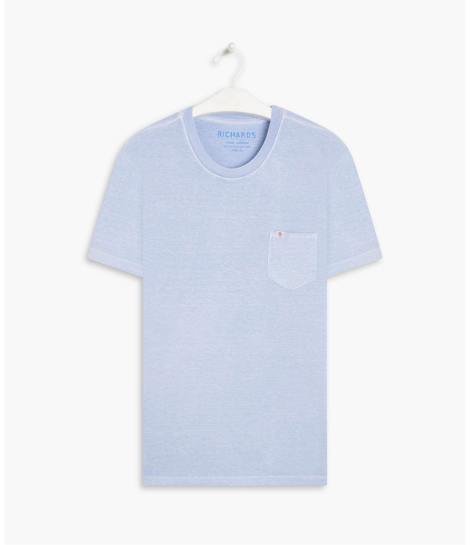T-Shirt Washed Azul Claro