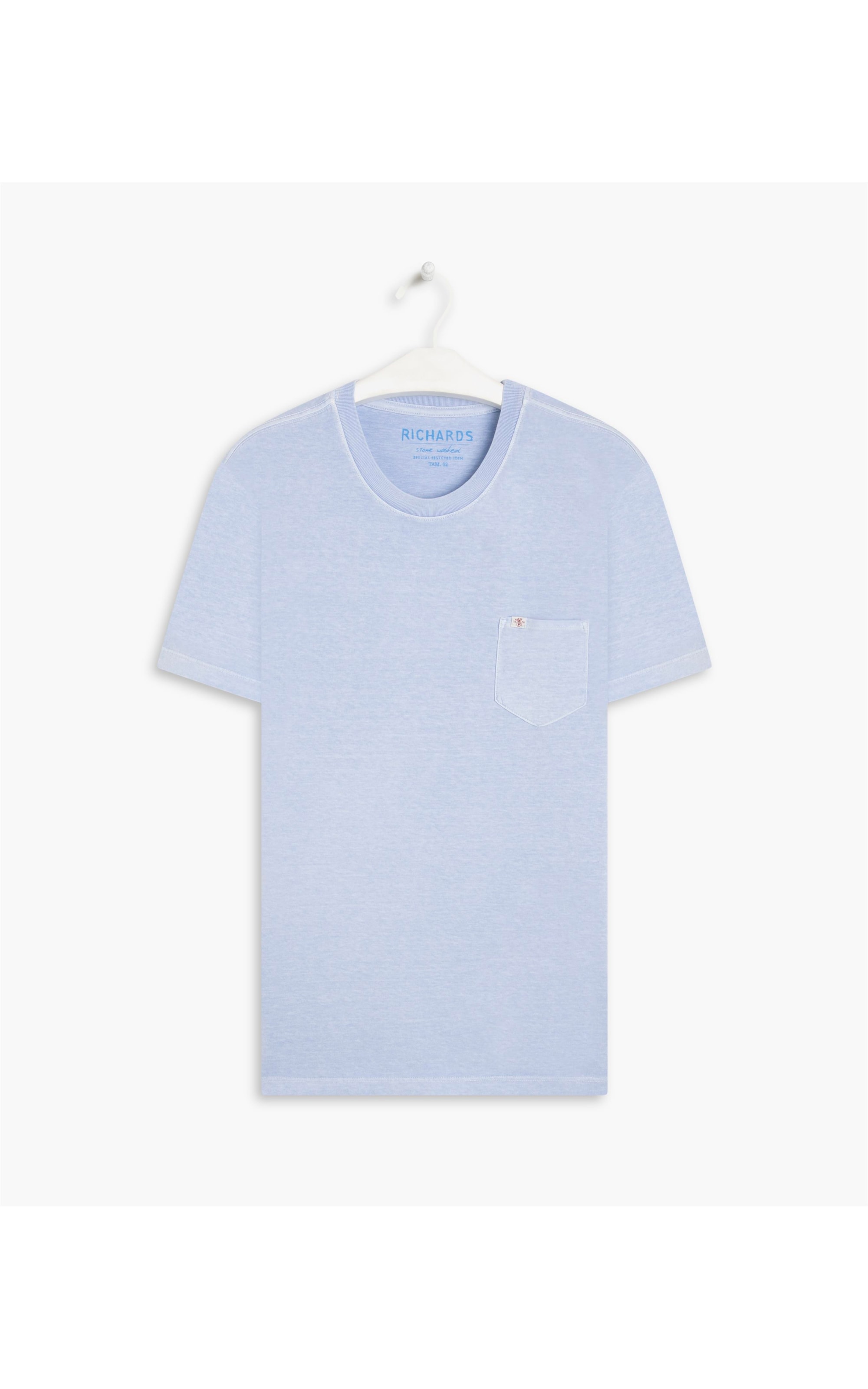 T-Shirt Washed Azul Claro