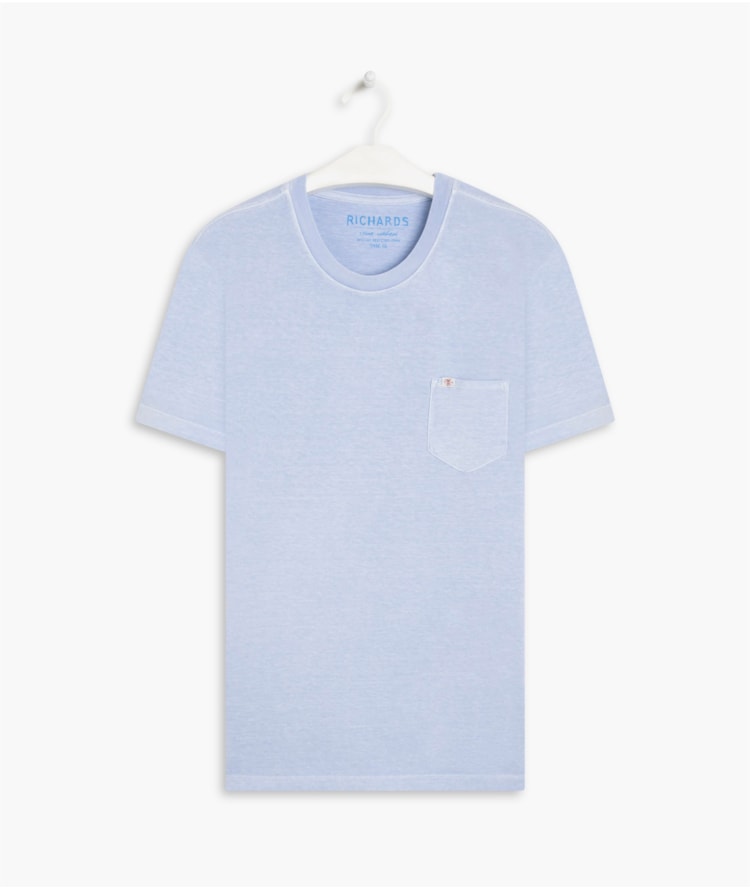 T-Shirt Washed Azul Claro