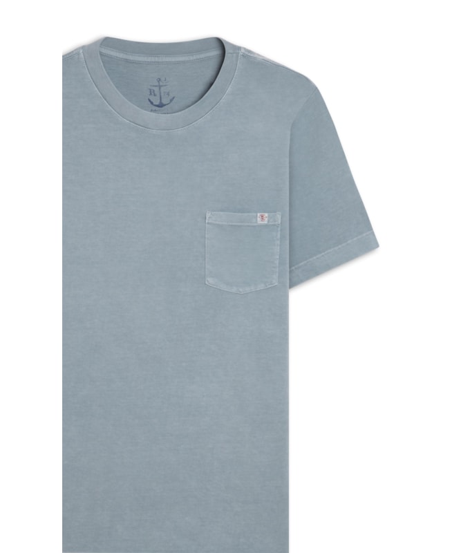 T-Shirt Washed Azul Piscina